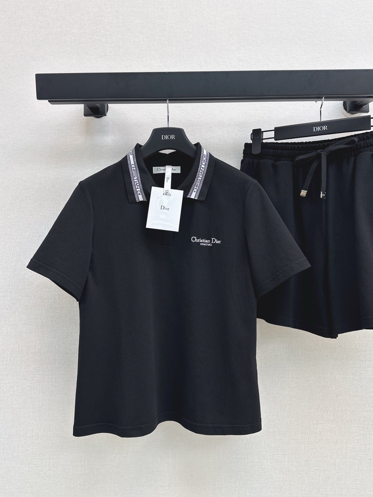 D*r 25ss embroidered polo shirt and shorts suit
