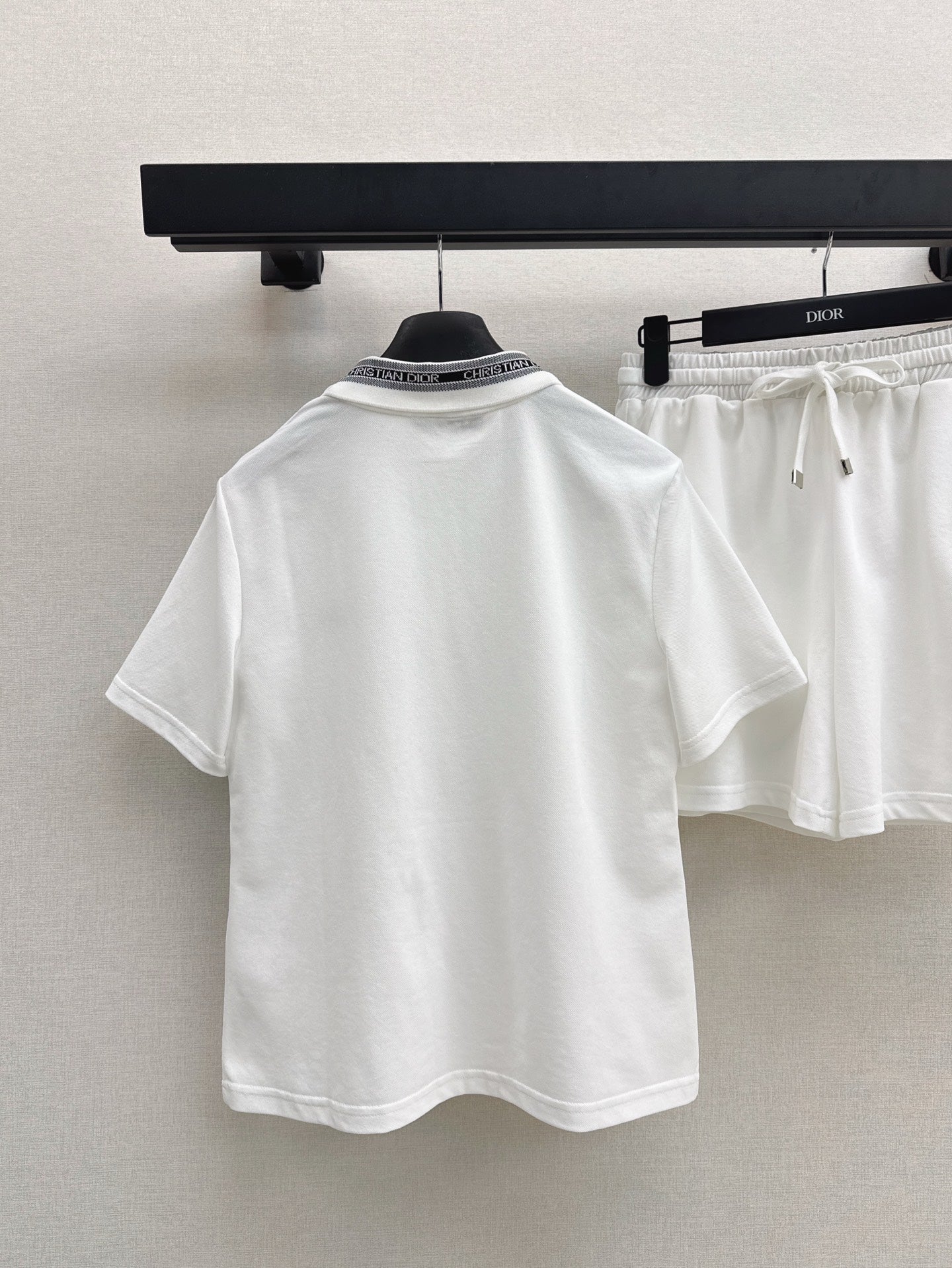 D*r 25ss embroidered polo shirt and shorts suit