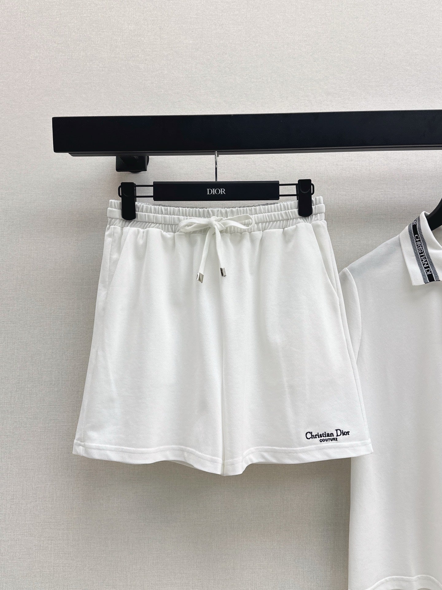 D*r 25ss embroidered polo shirt and shorts suit