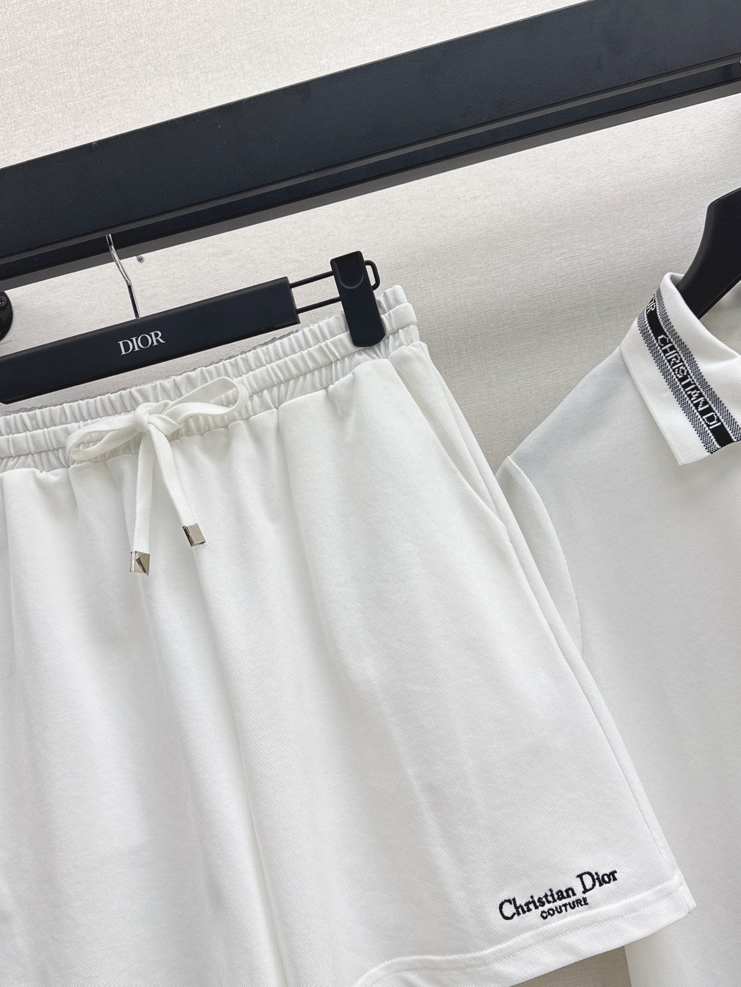 D*r 25ss embroidered polo shirt and shorts suit