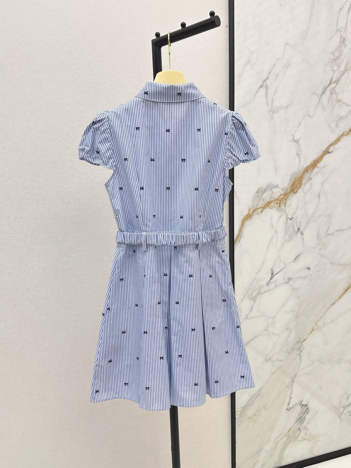 M*u 25ss bow woven belted dress