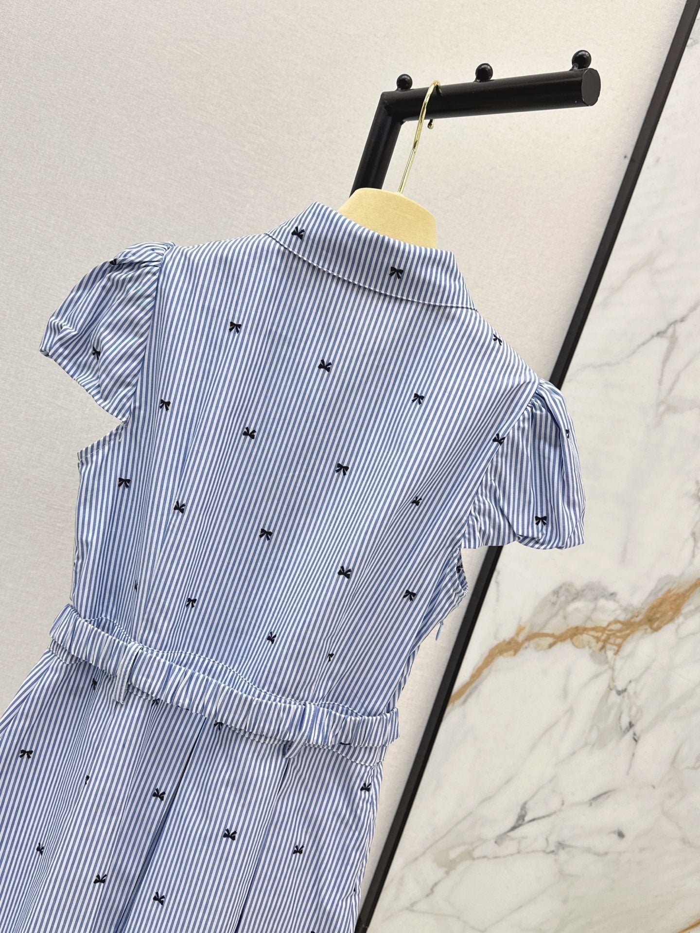 M*u 25ss bow woven belted dress