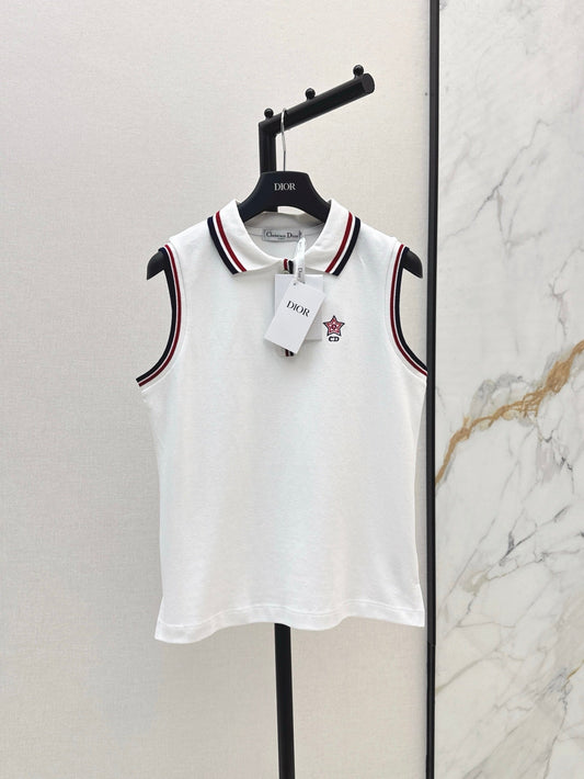 D*r 25ss embroidered jersey vest