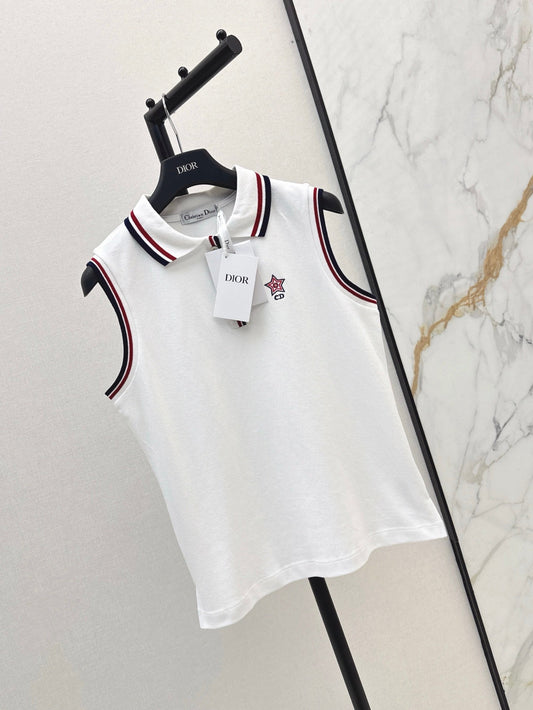 D*r 25ss embroidered jersey vest
