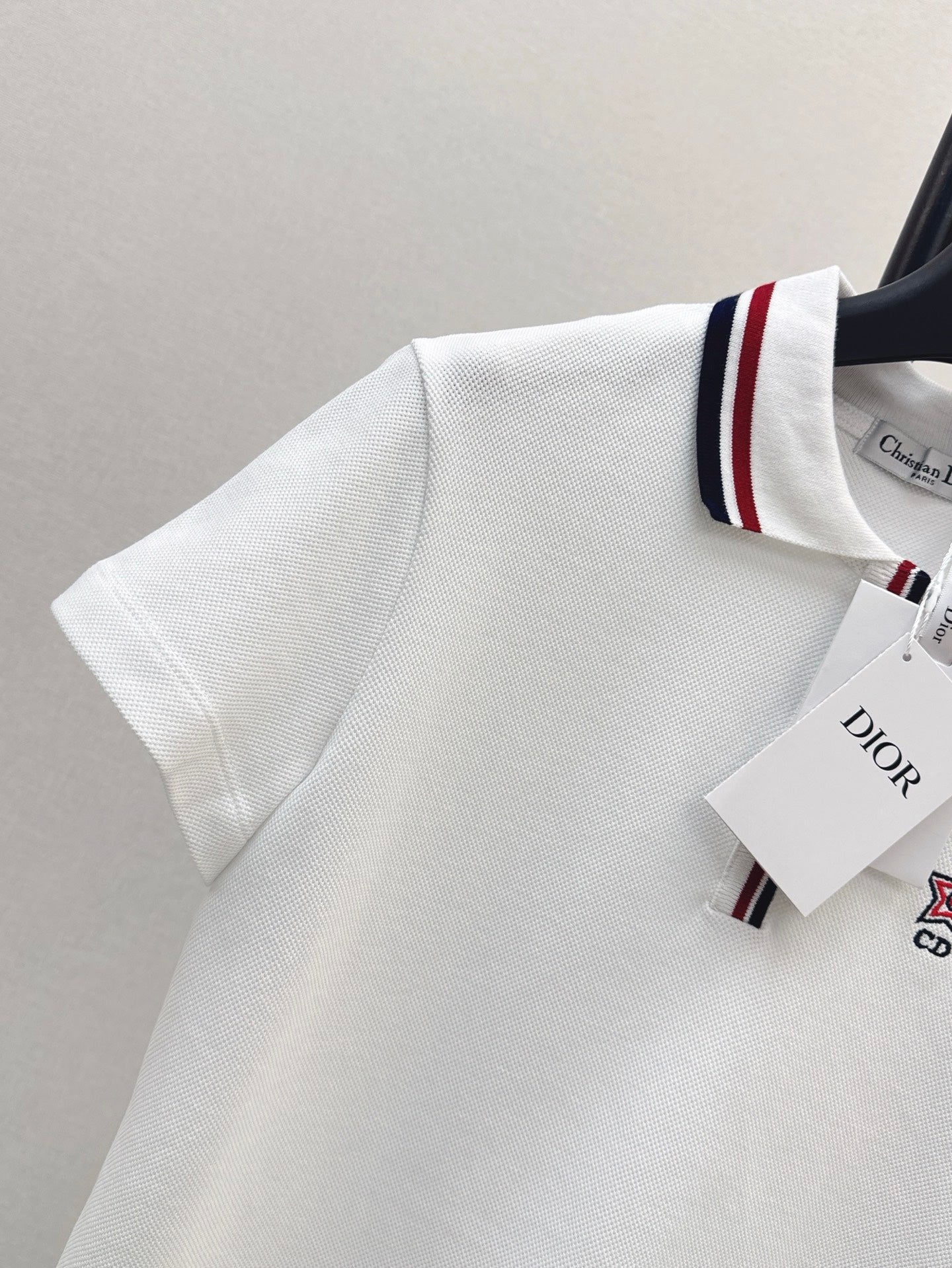 D*r 25ss three-tone embroidered polo shirt