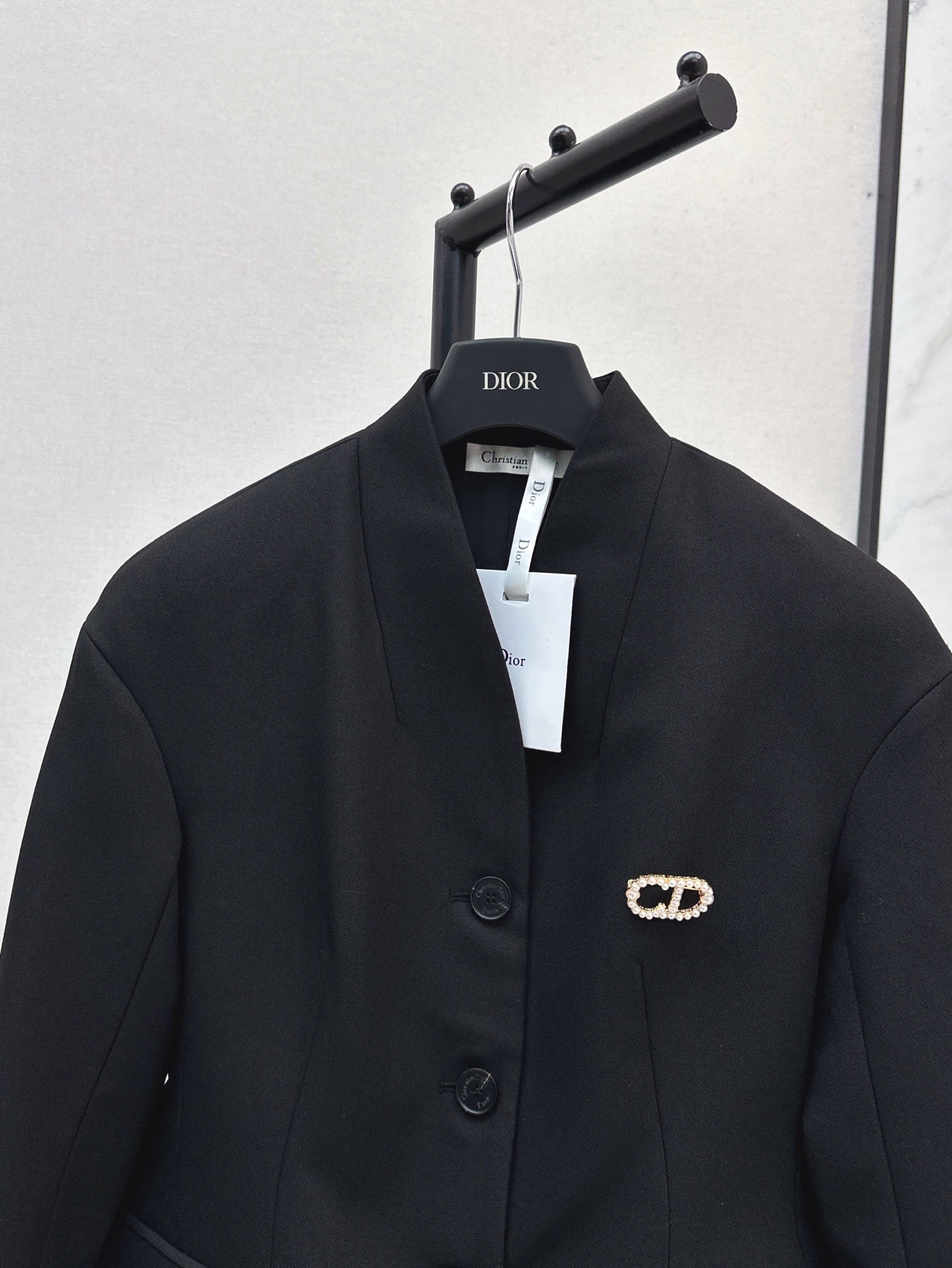 D*r 25ss brooch fitted blazer jacket