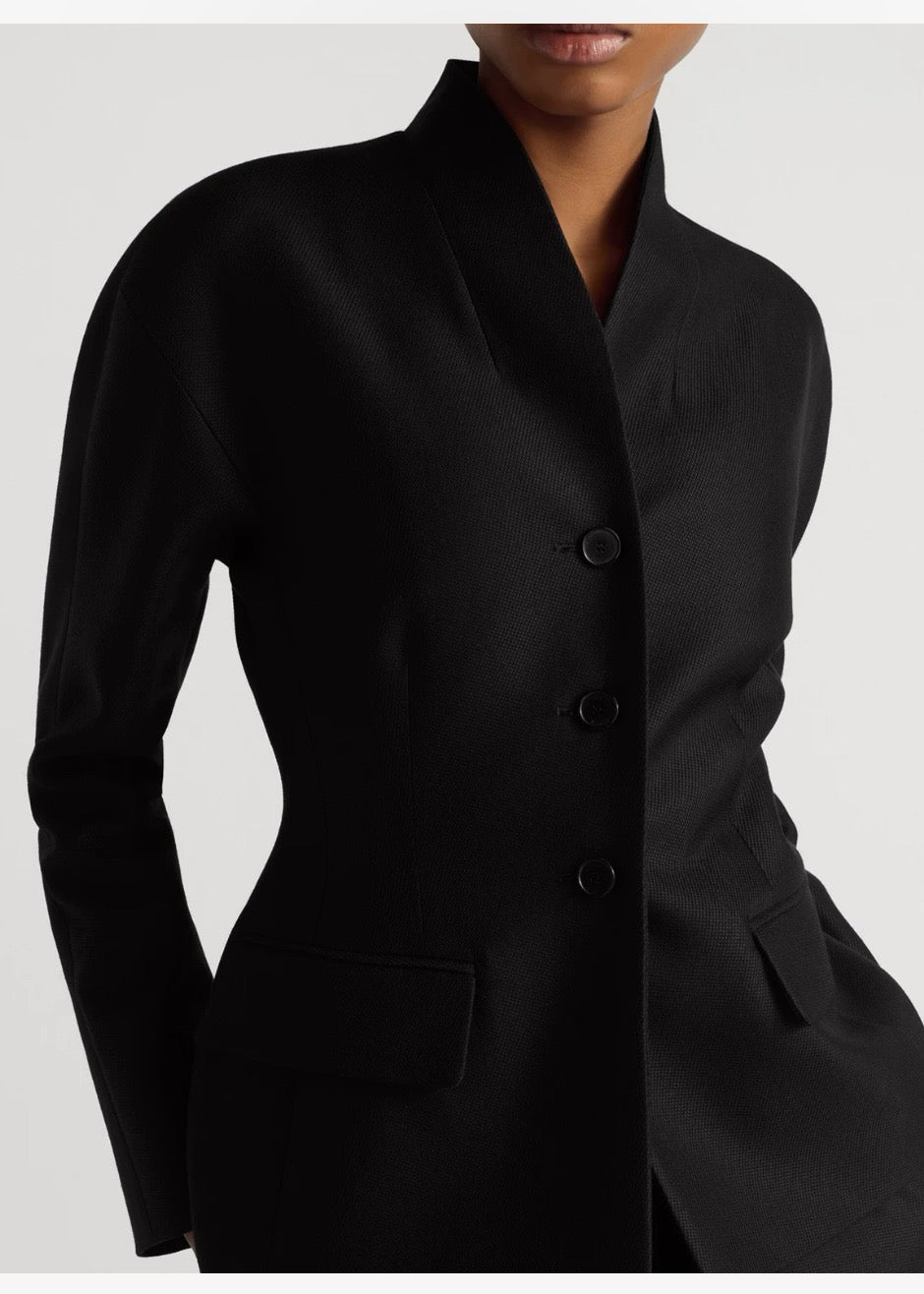 D*r 25ss brooch fitted blazer jacket