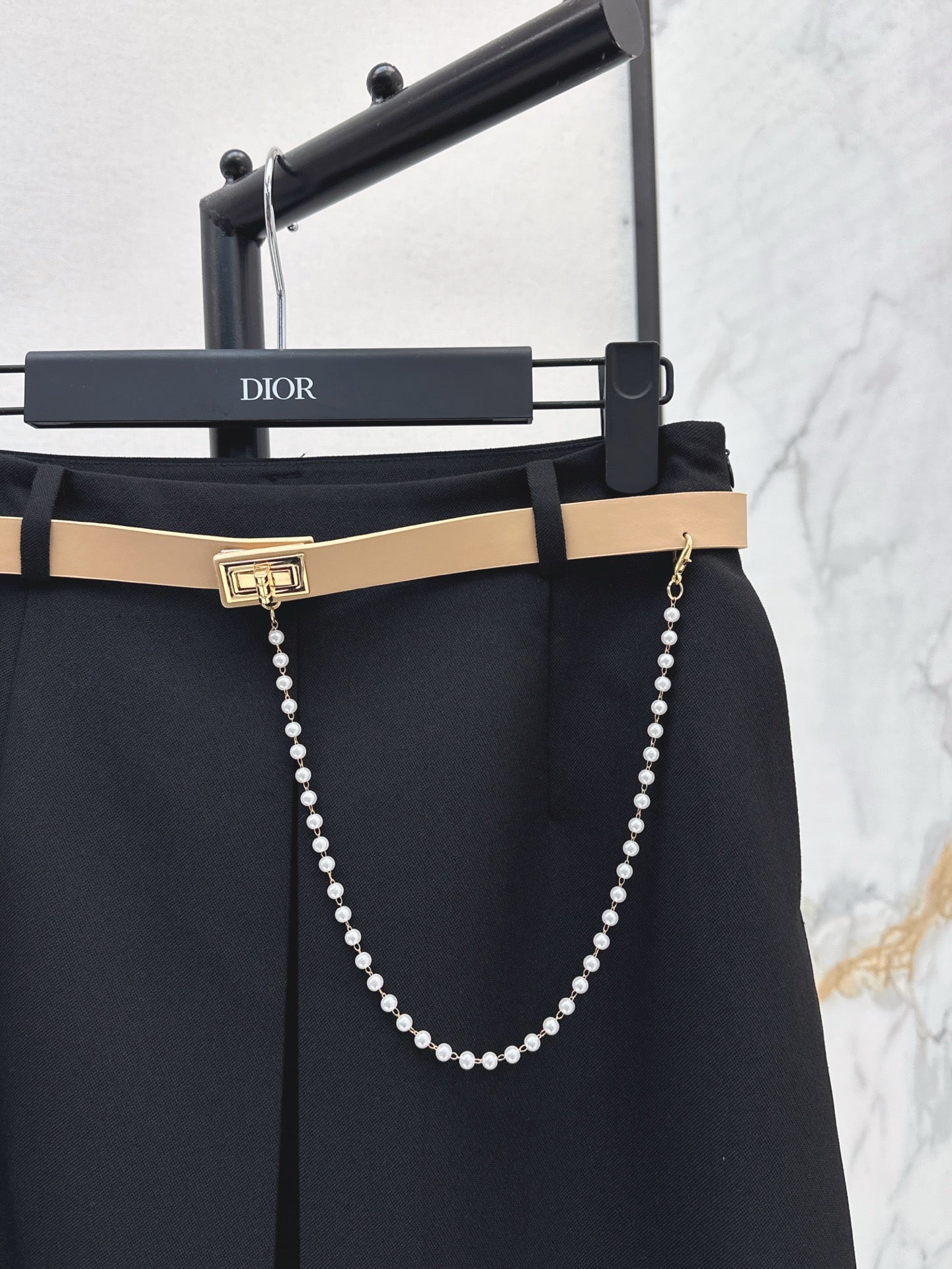 D*r 25ss mid-length belted skirt