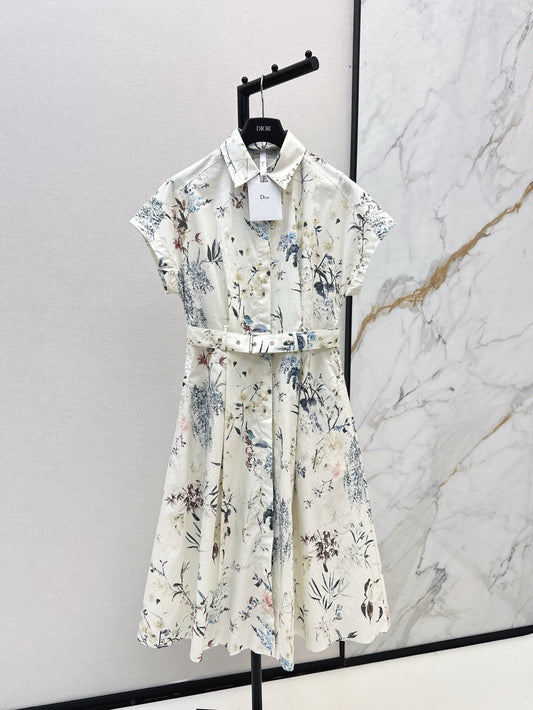 D*r 25ss mid-length belted dress