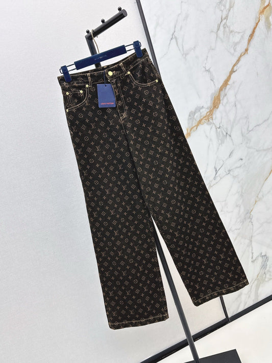 Loui* 25ss monogram straight-cut jeans
