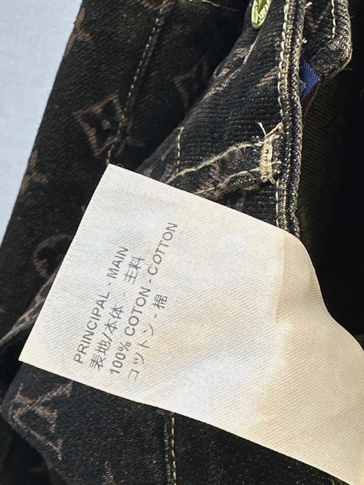 Loui* 25ss monogram straight-cut jeans