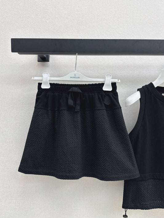 Monc* 25ss mesh vest and miniskirt suit