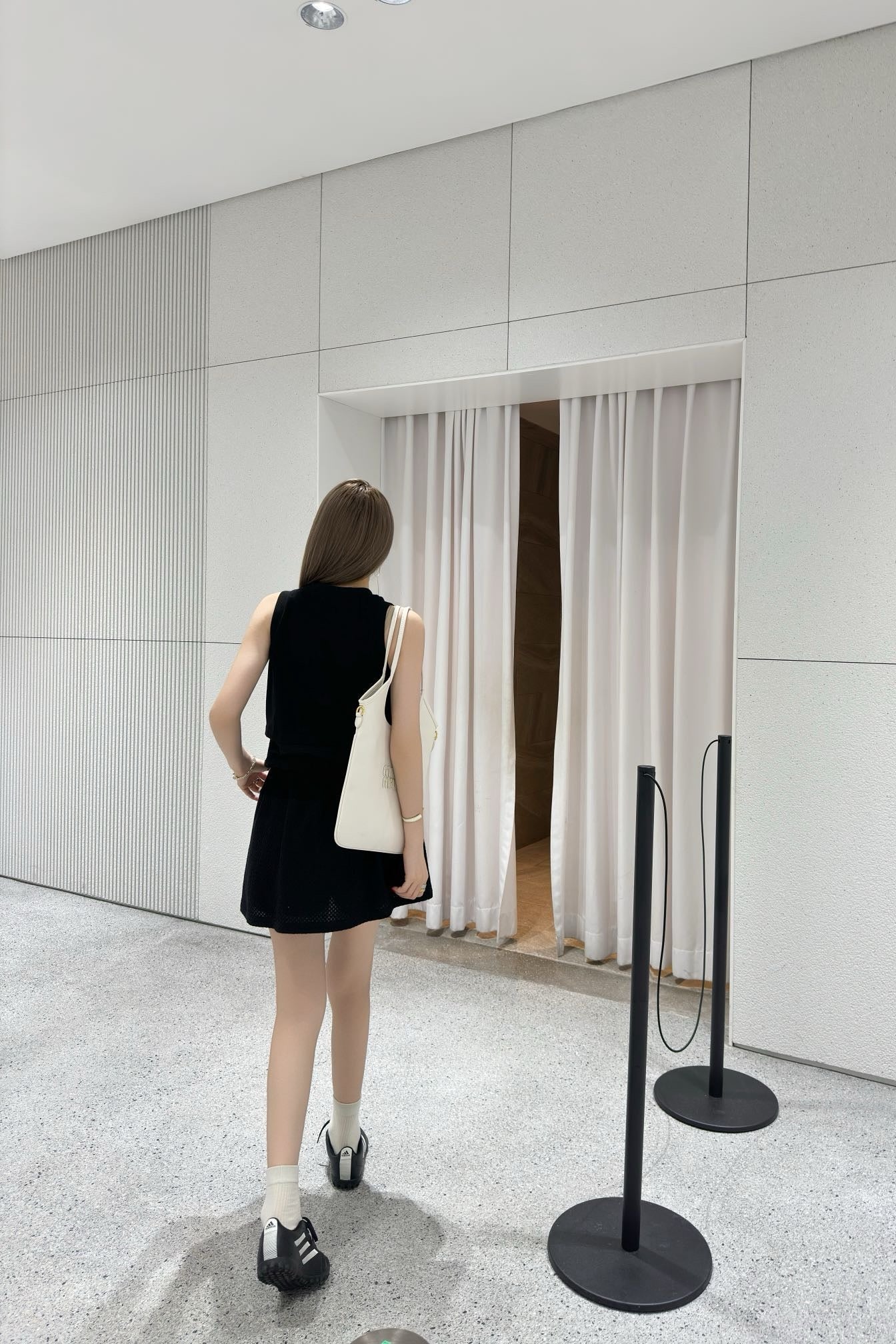 Monc* 25ss mesh vest and miniskirt suit