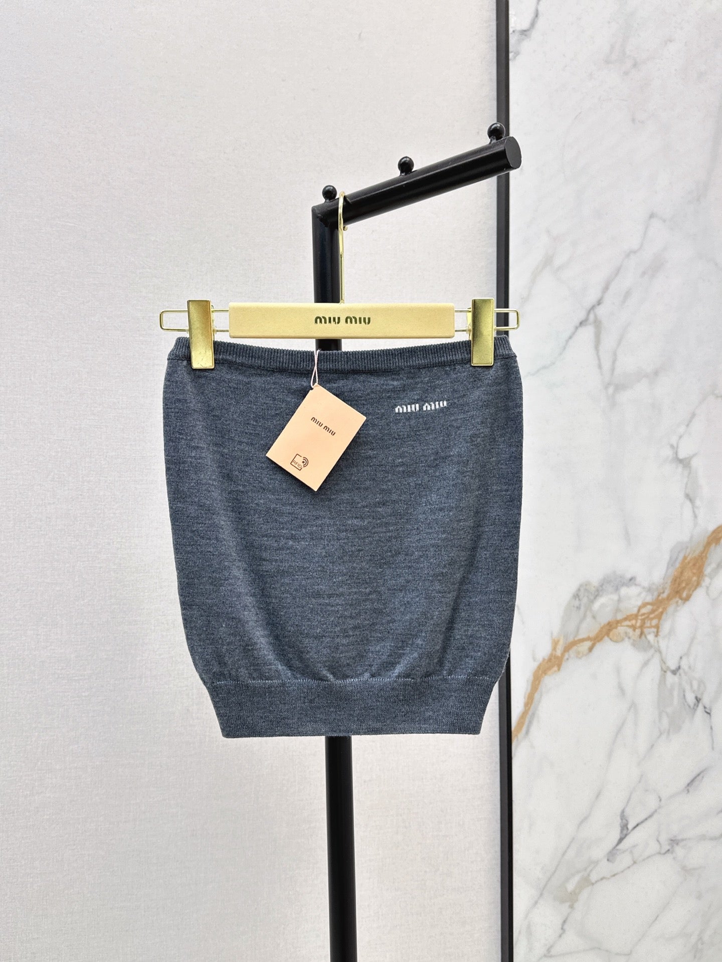 M*u 25ss wool knitted bandeau top