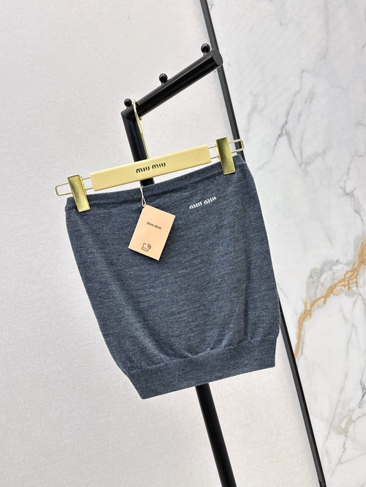 M*u 25ss wool knitted bandeau top