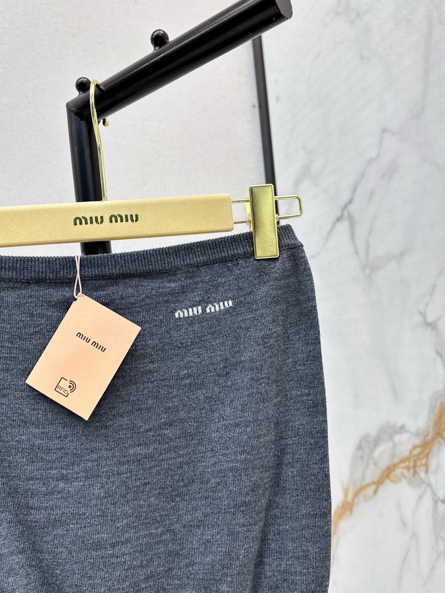 M*u 25ss wool knitted bandeau top