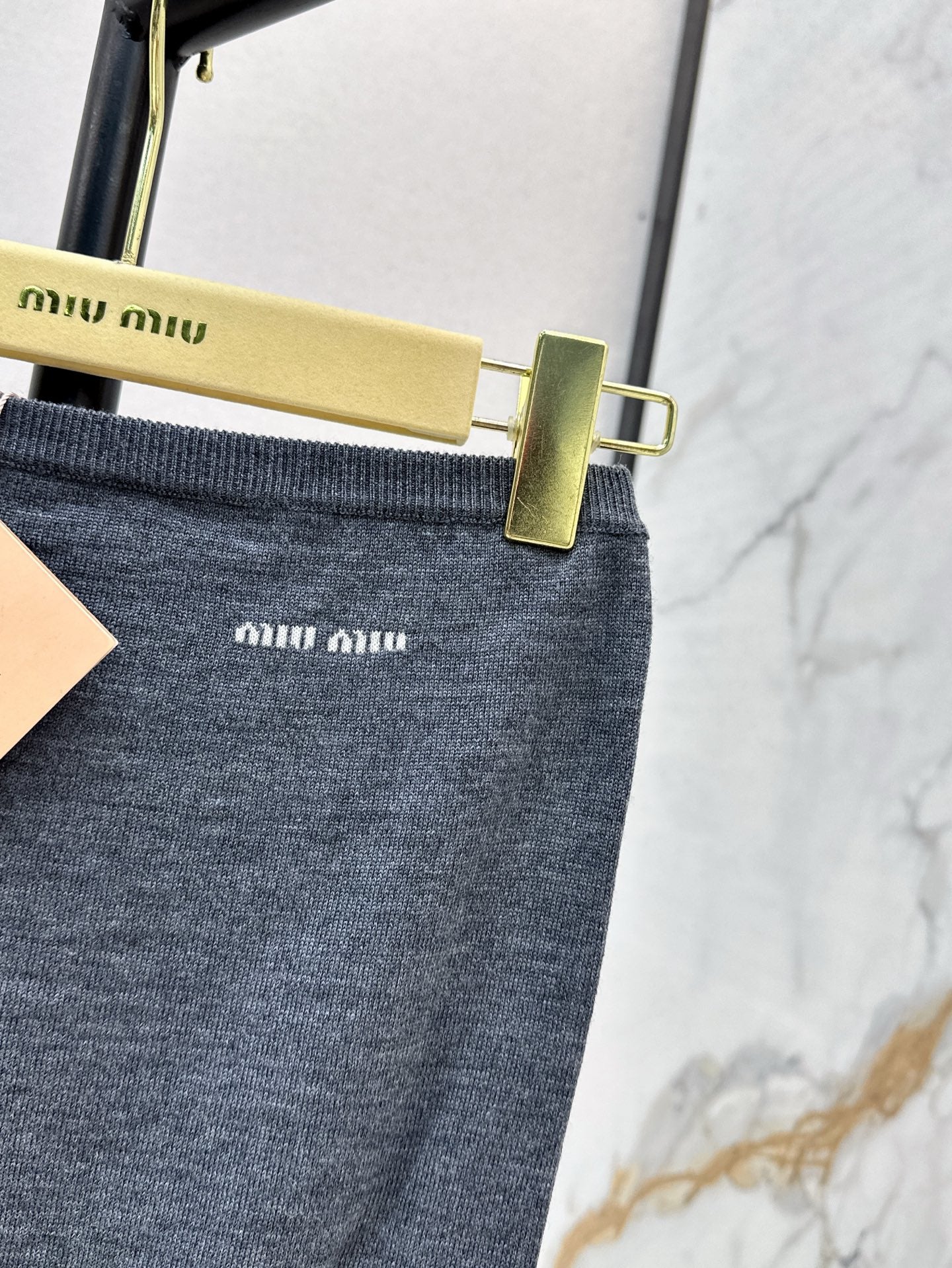 M*u 25ss wool knitted bandeau top