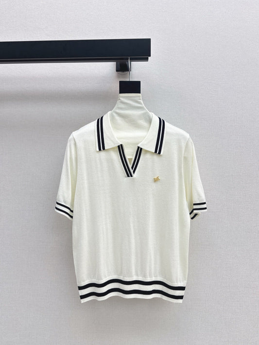MaxM* 25ss knitted polo shirt