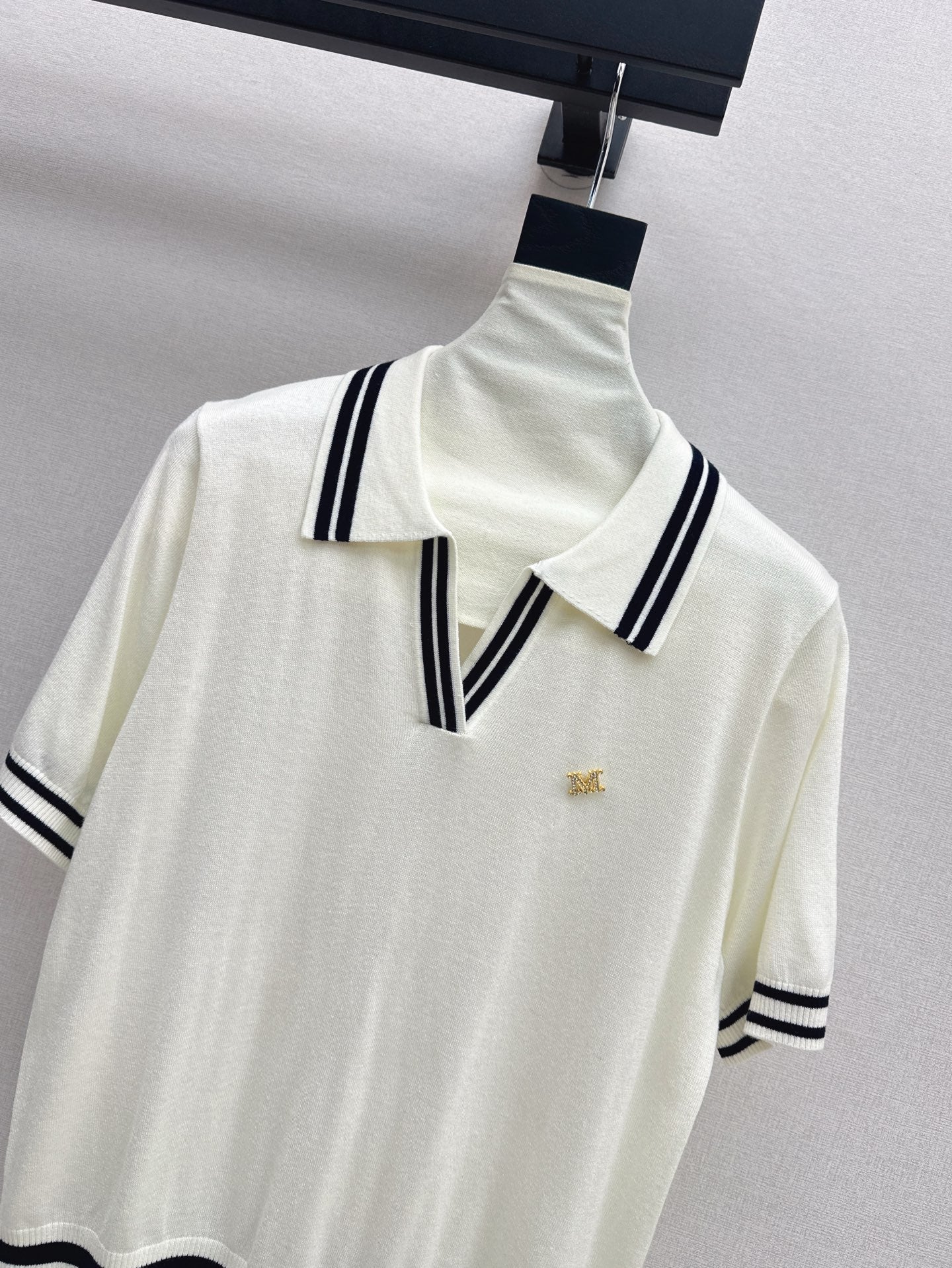 MaxM* 25ss knitted polo shirt