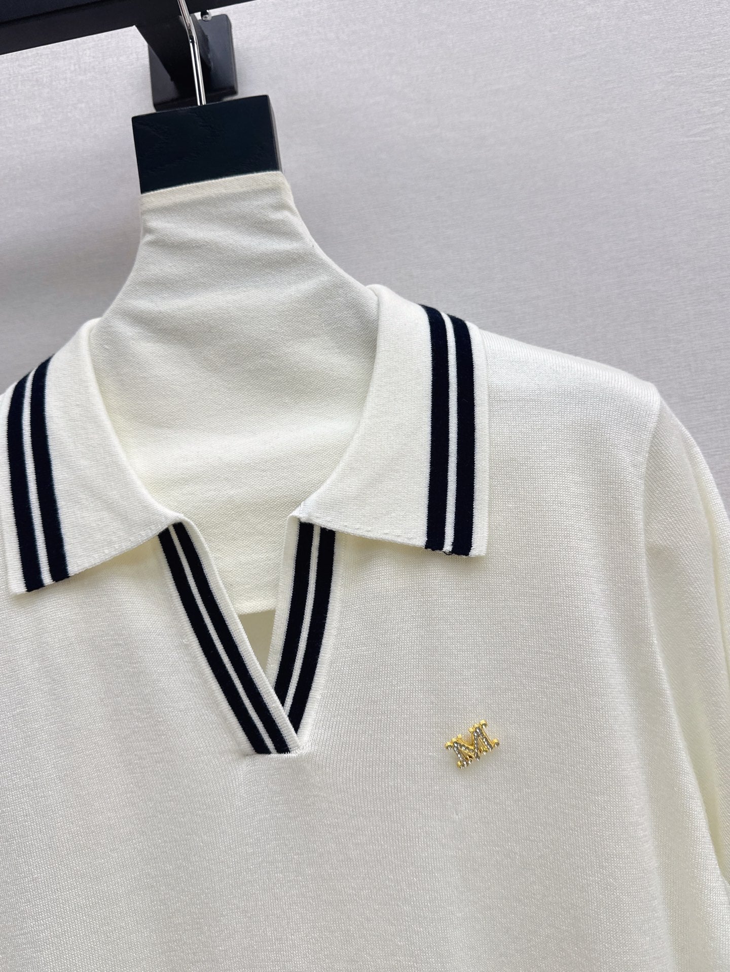 MaxM* 25ss knitted polo shirt