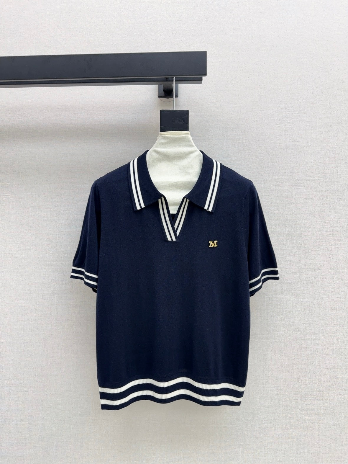MaxM* 25ss knitted polo shirt