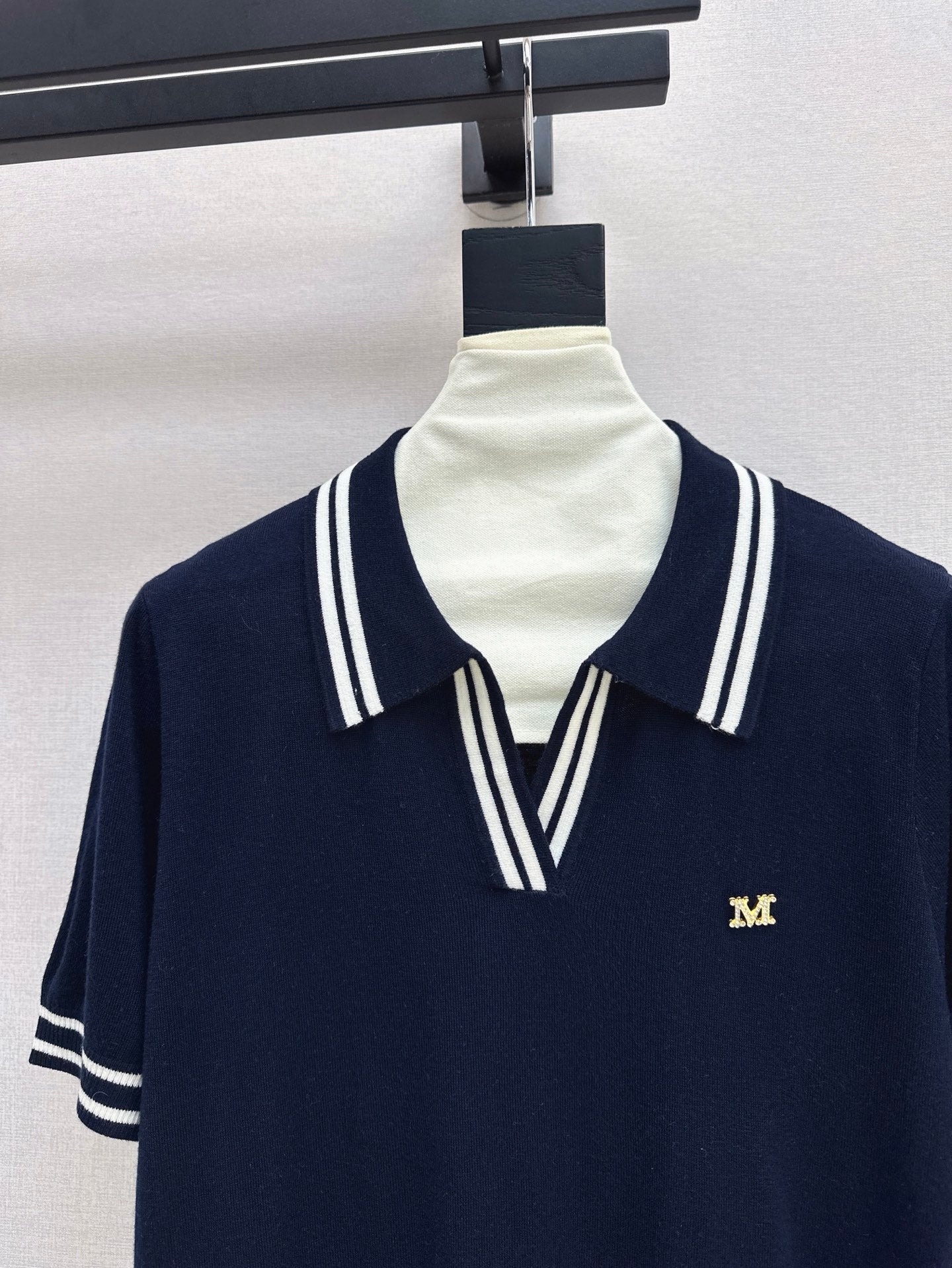 MaxM* 25ss knitted polo shirt
