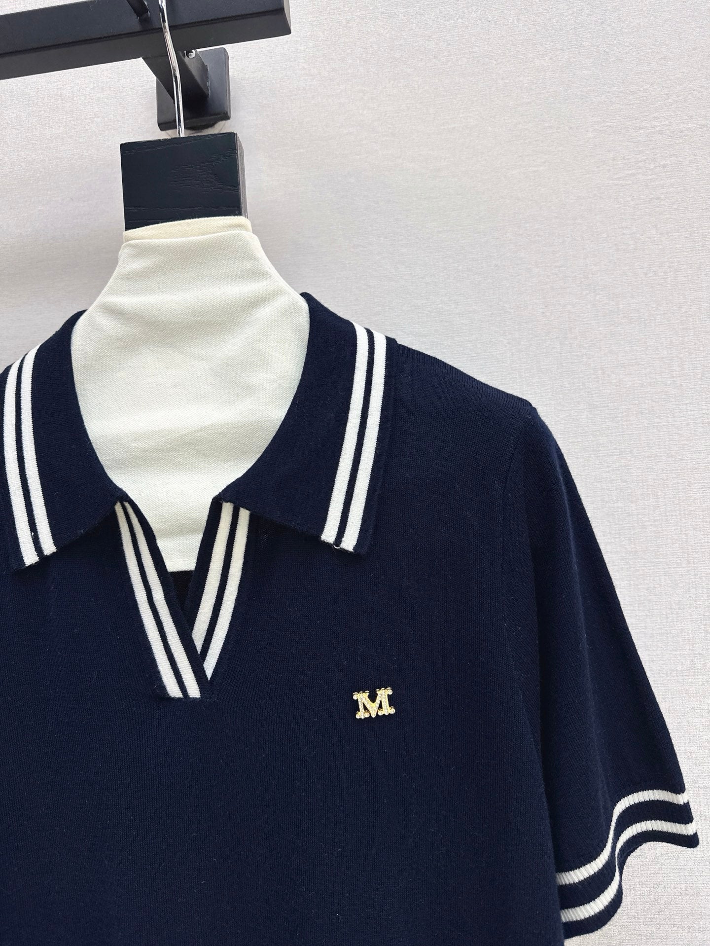 MaxM* 25ss knitted polo shirt
