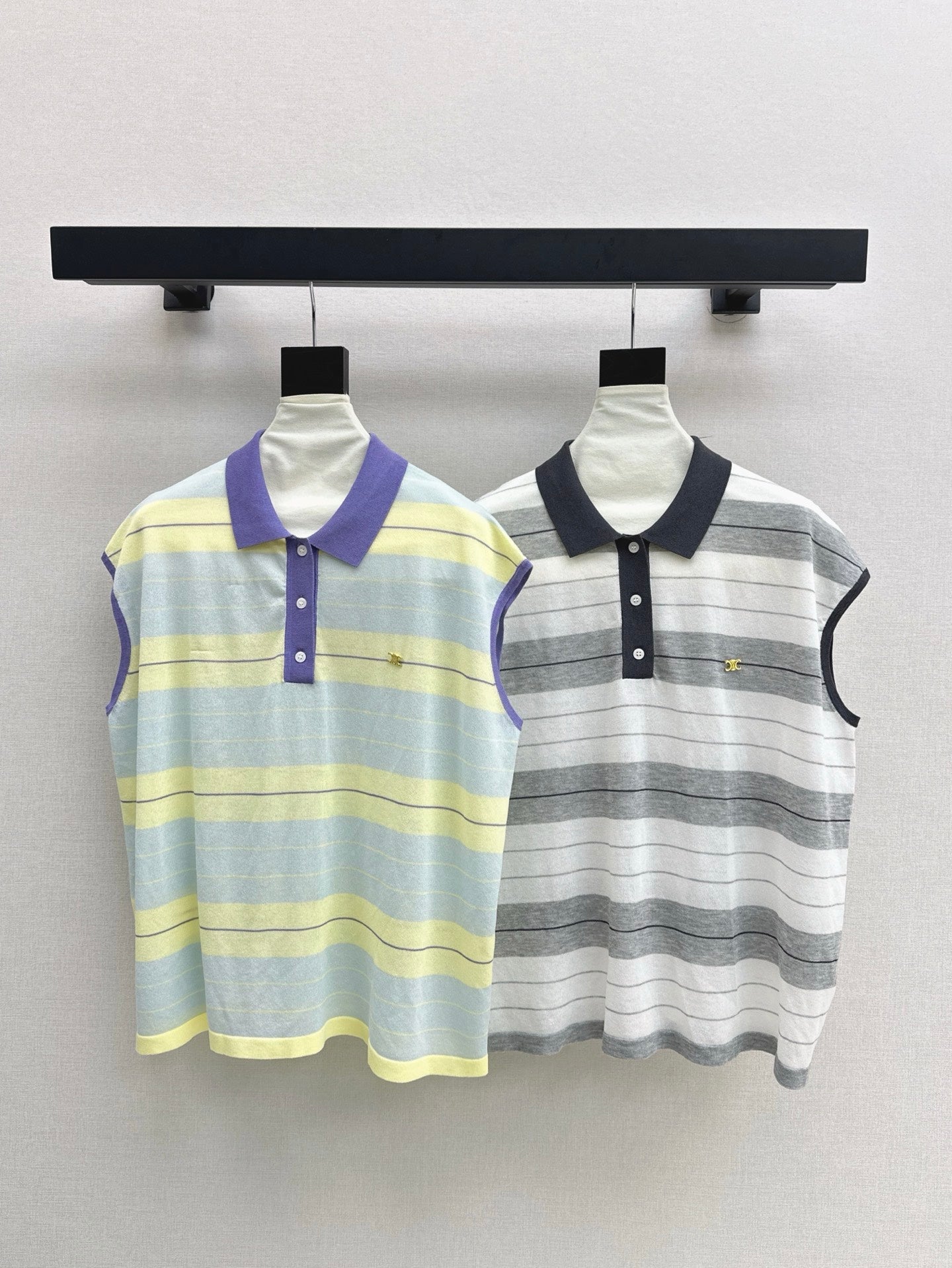 Cel* 25ss short-sleeve knitted top