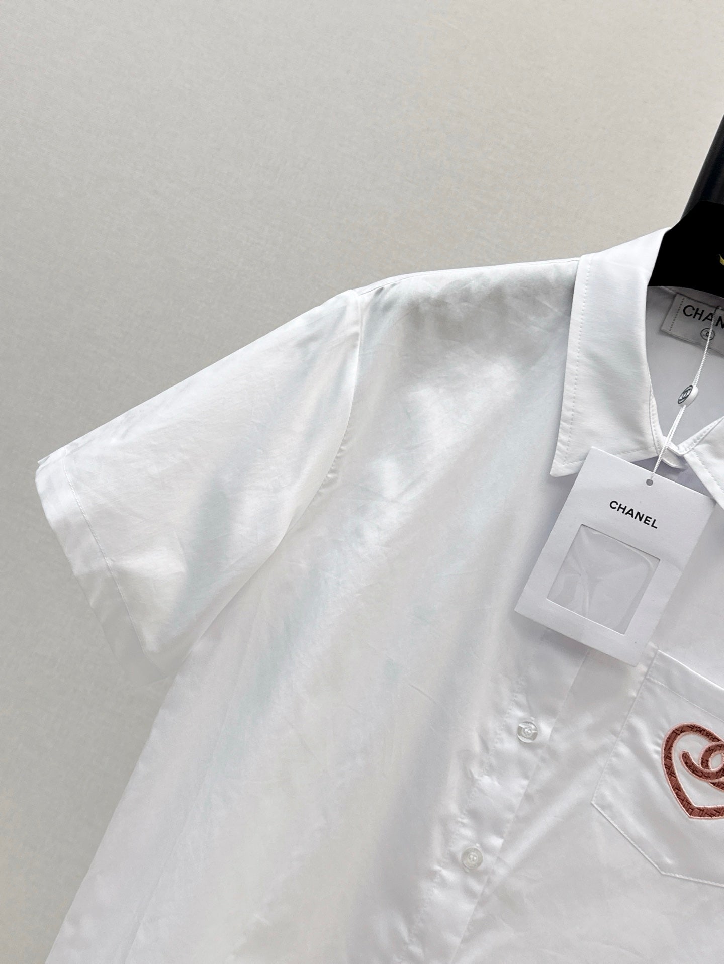 C*nel 25ss embroidered short-sleeve shirt