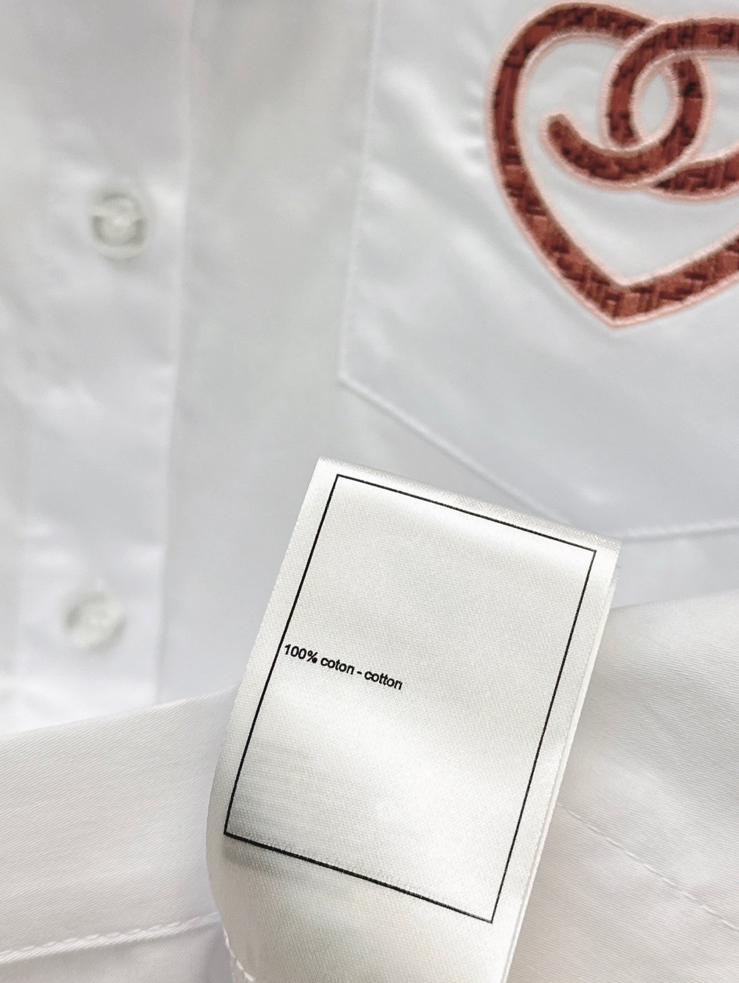 C*nel 25ss embroidered short-sleeve shirt