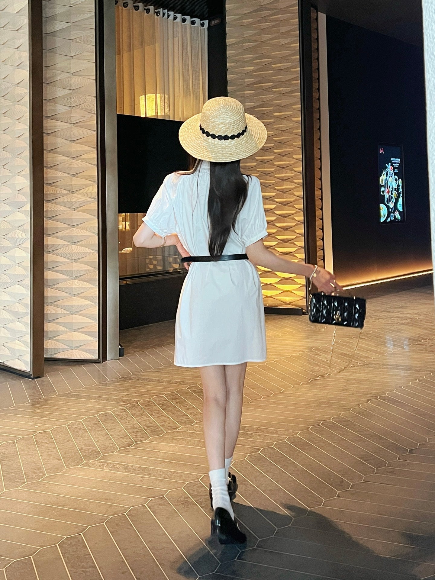 D*r 25ss belted shirt dress