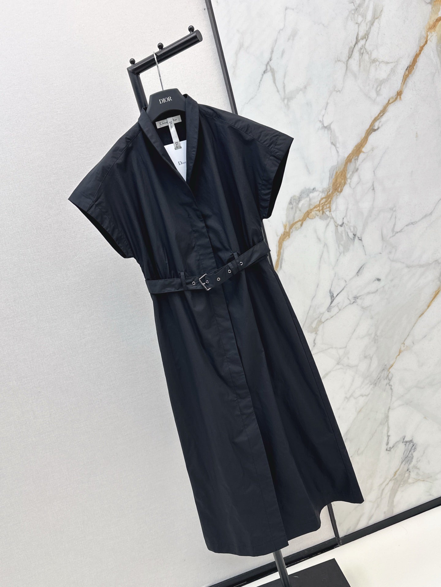 D*r 25ss V-neck mid-length dress