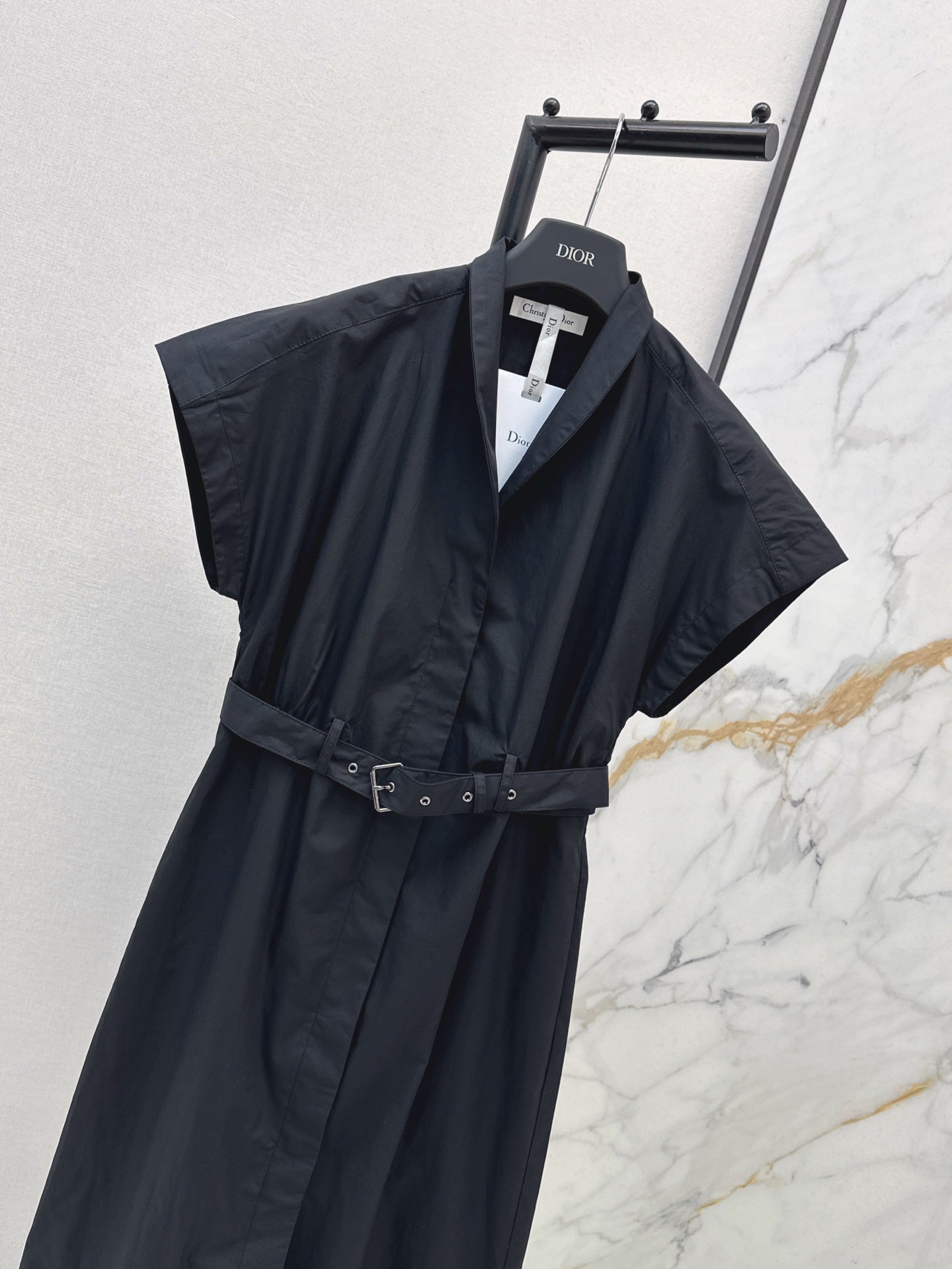 D*r 25ss V-neck mid-length dress