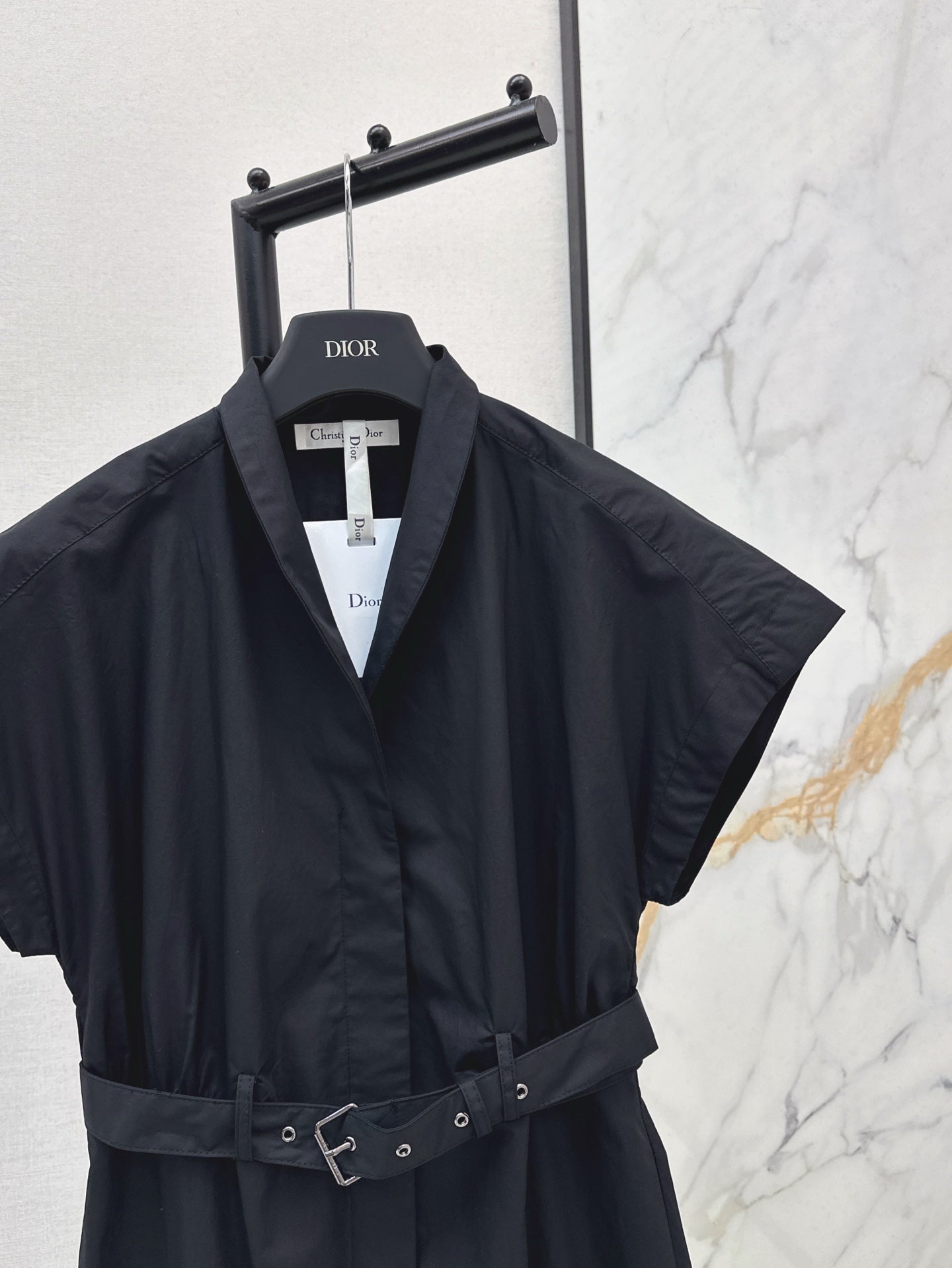 D*r 25ss V-neck mid-length dress