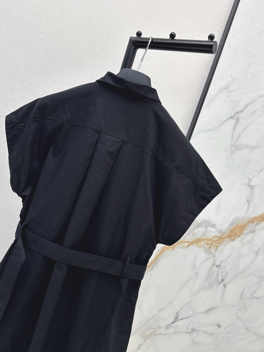 D*r 25ss V-neck mid-length dress