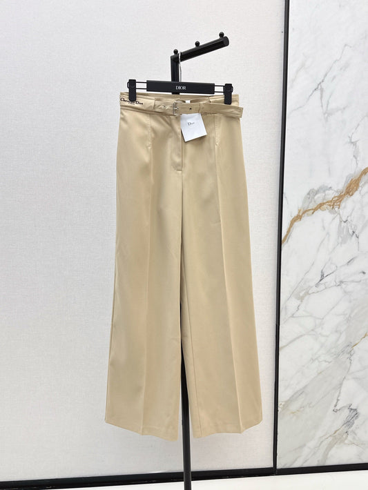 D*r 25ss belted straight-cut pants
