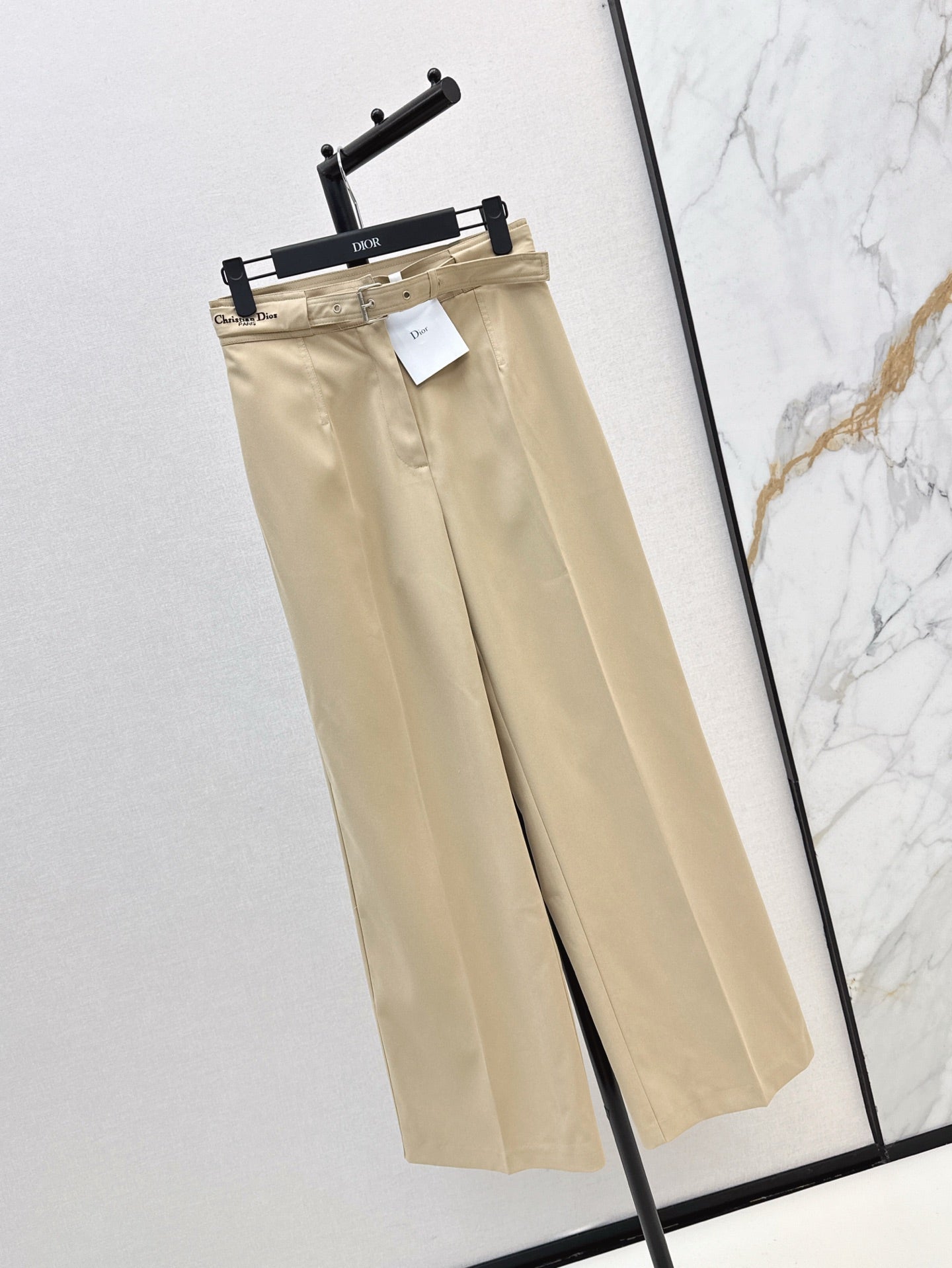 D*r 25ss belted straight-cut pants