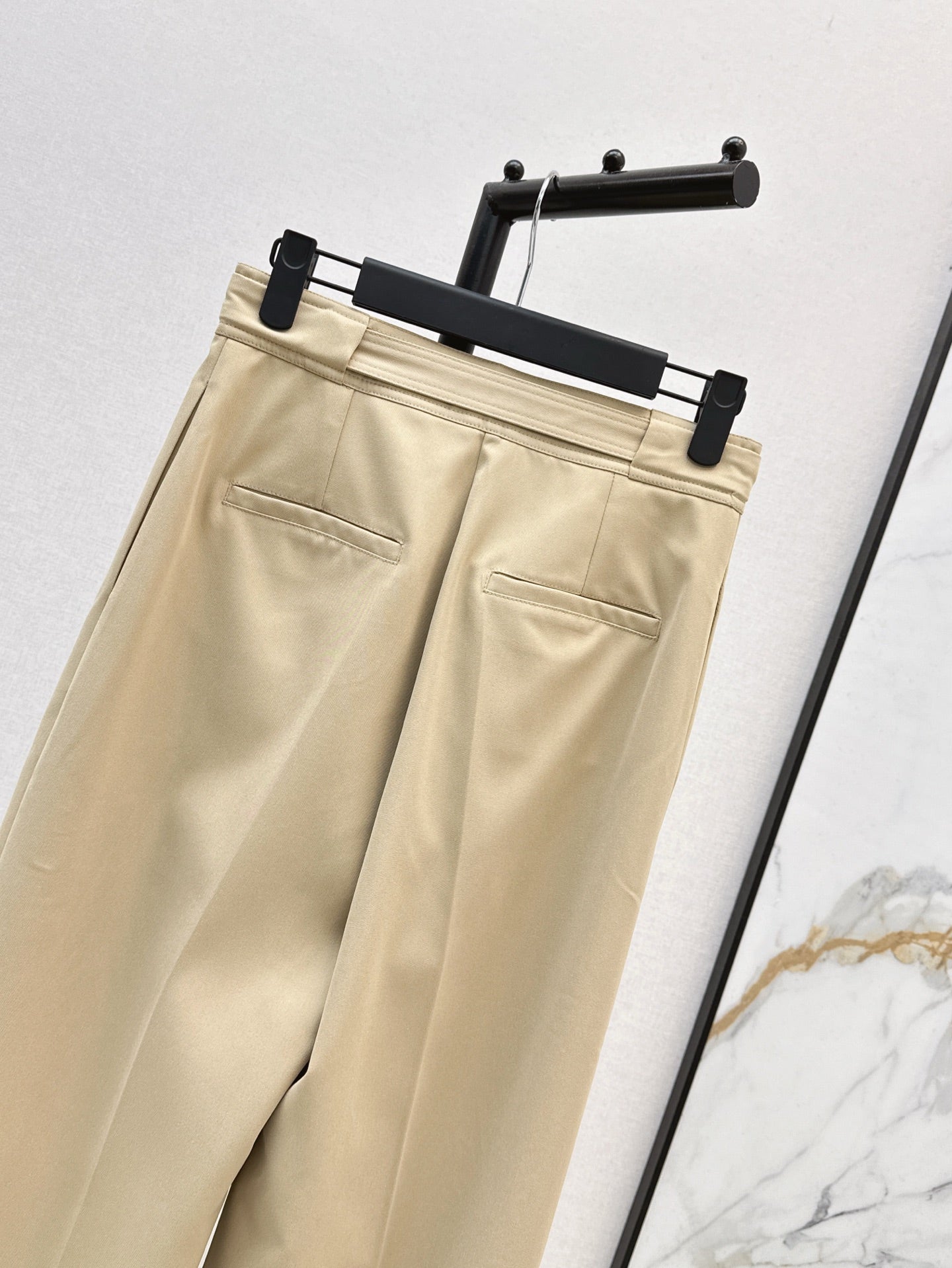 D*r 25ss belted straight-cut pants