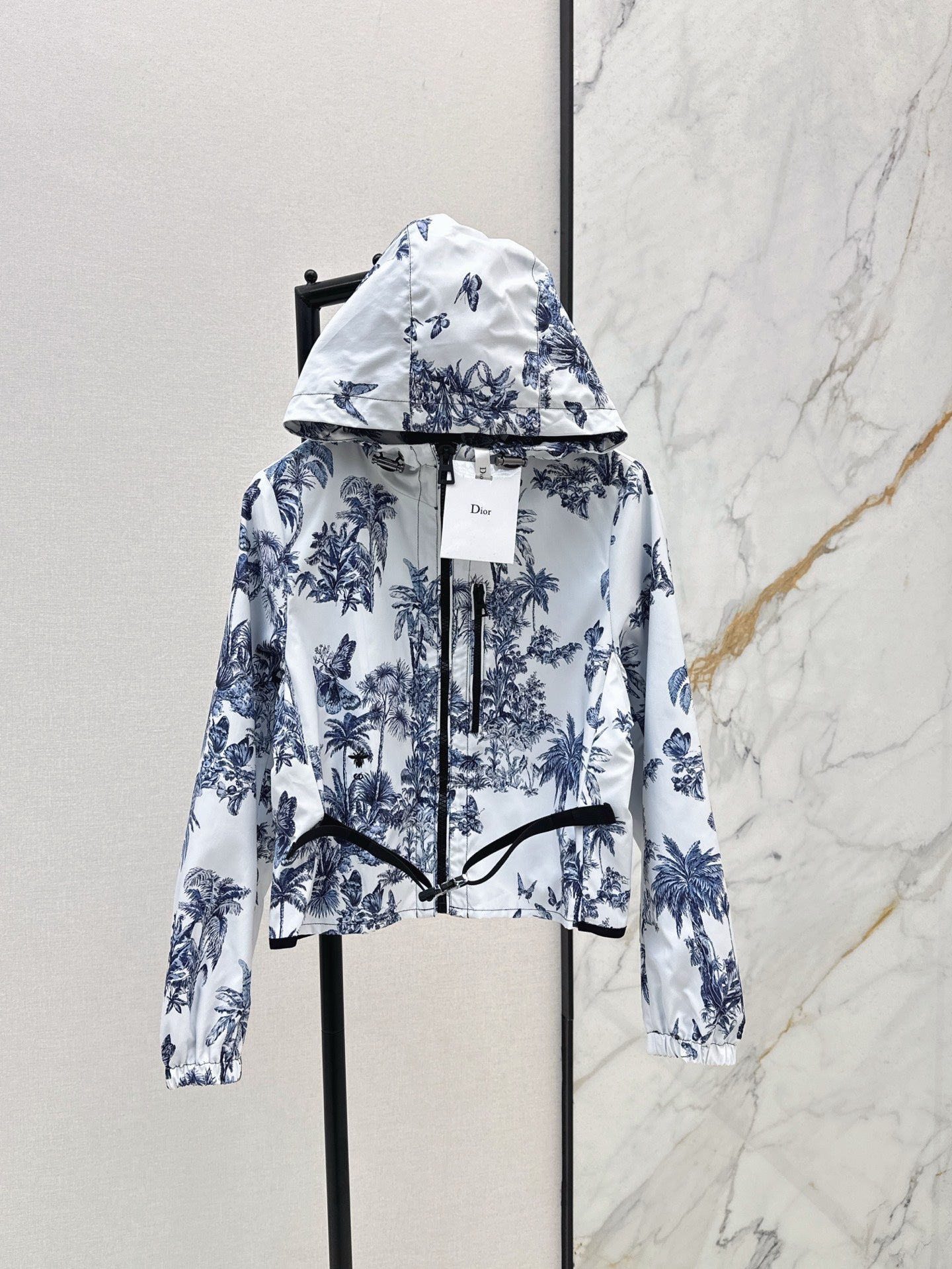 D*r 25ss printed hooded jacket