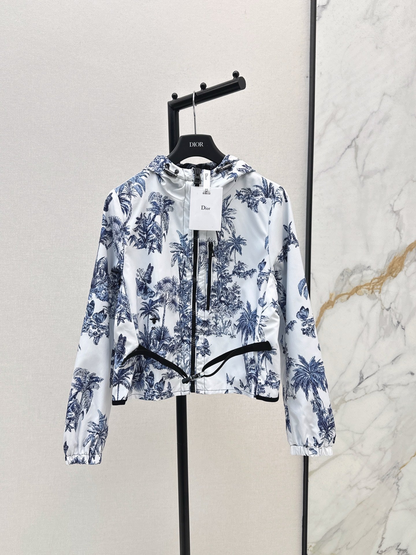 D*r 25ss printed hooded jacket