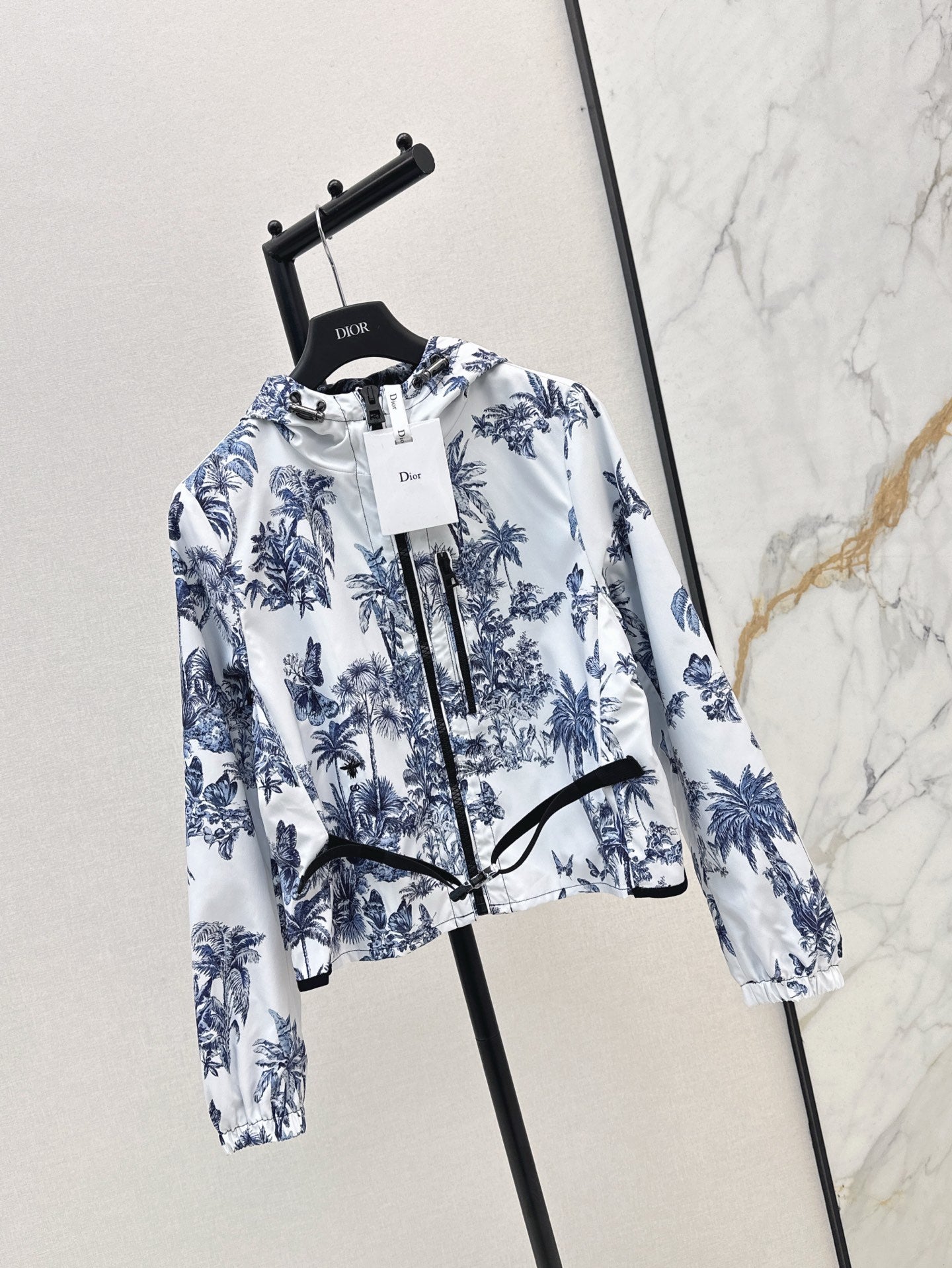 D*r 25ss printed hooded jacket