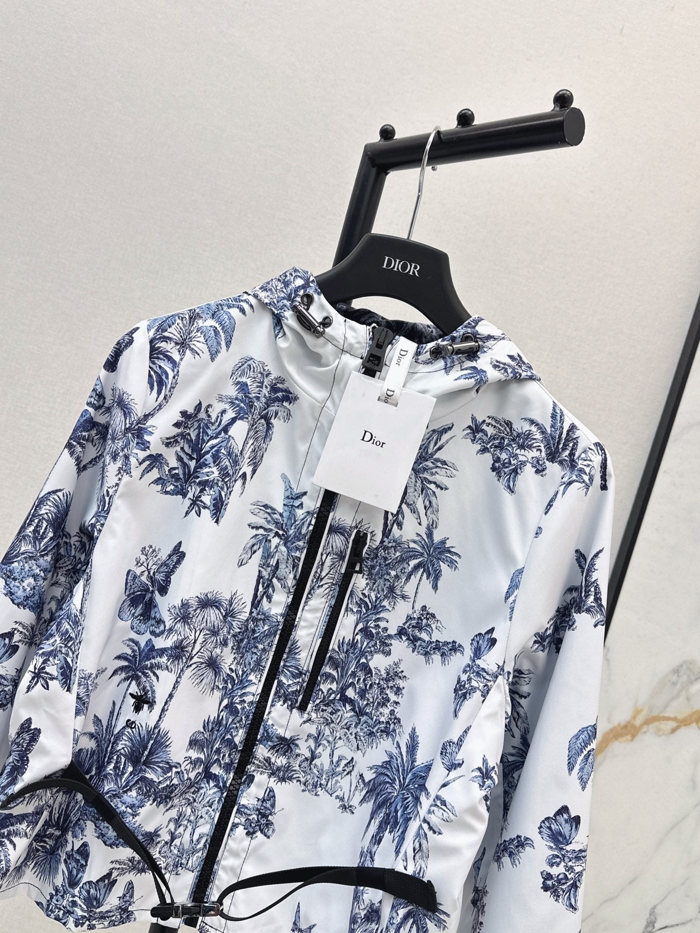 D*r 25ss printed hooded jacket