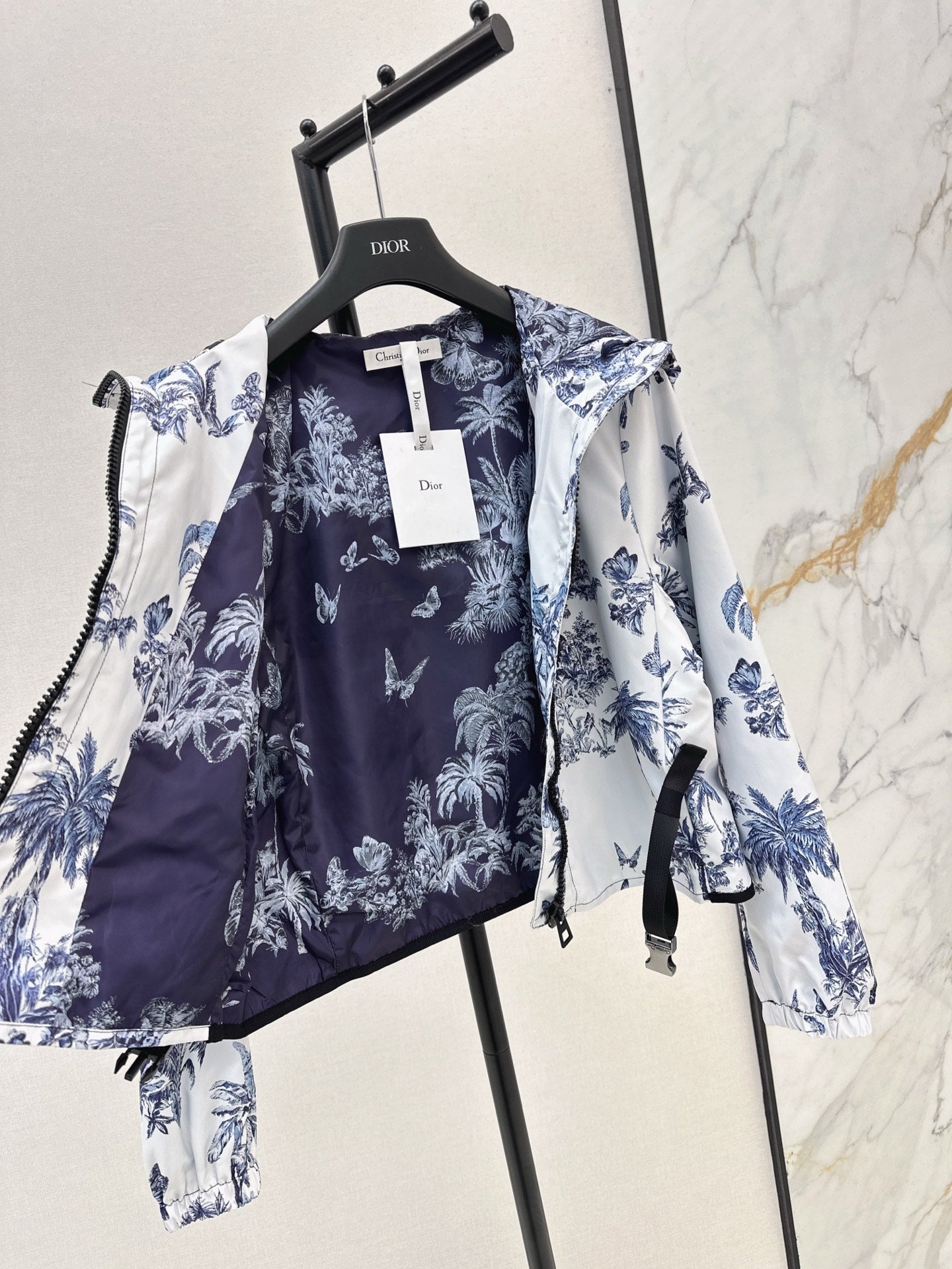 D*r 25ss printed hooded jacket