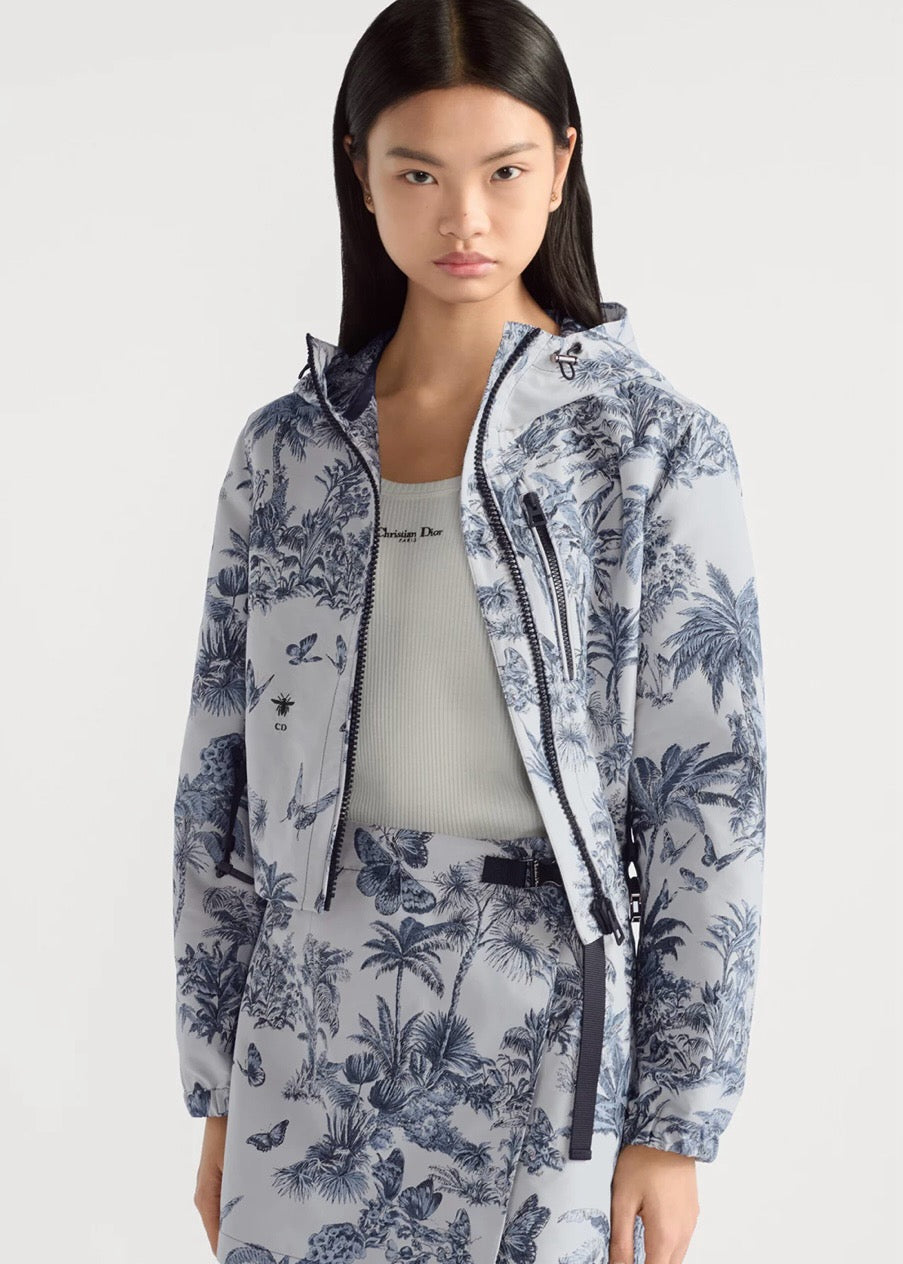 D*r 25ss printed hooded jacket