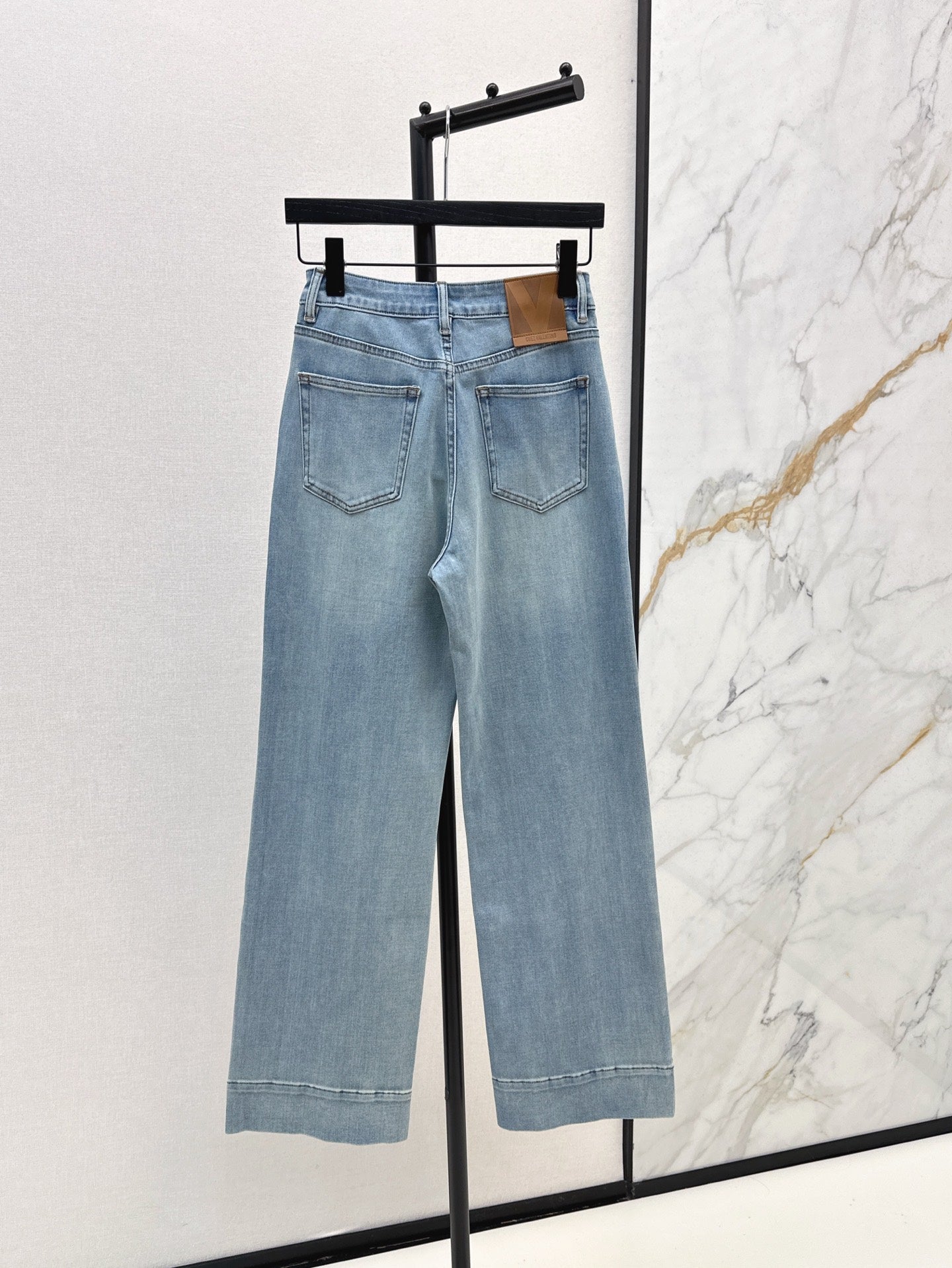 Valen* 25ss straight washed denim straight jeans