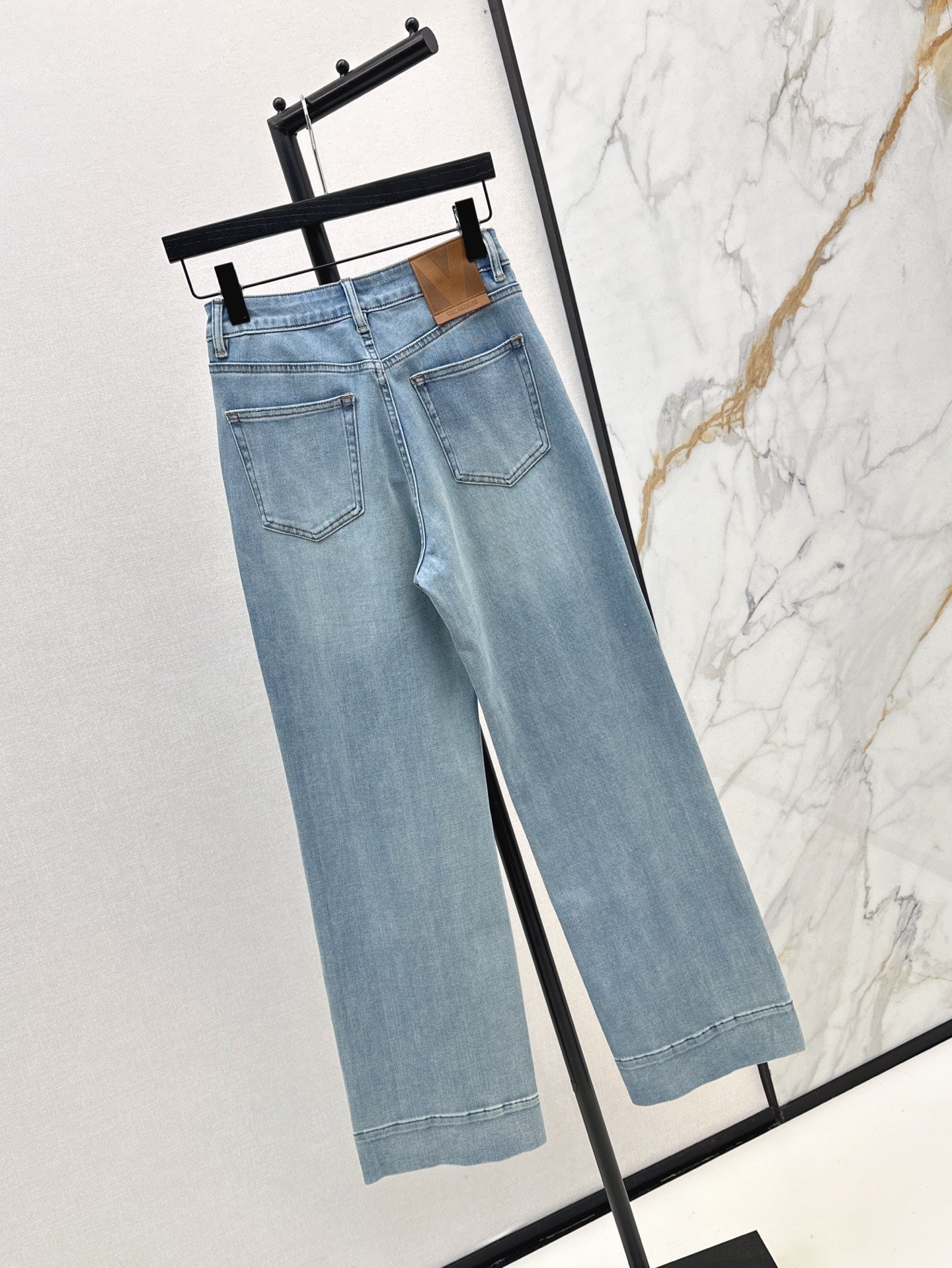 Valen* 25ss straight washed denim straight jeans