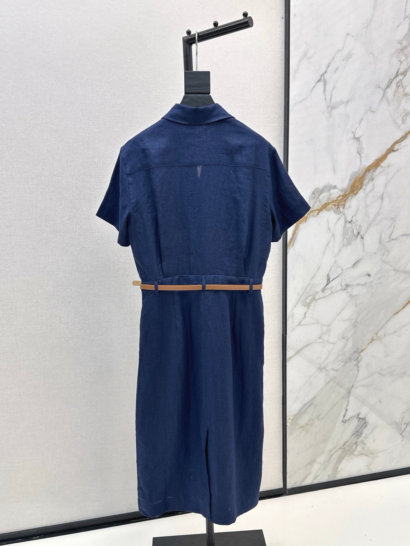 Lor*P 25ss linen belted shirt dress