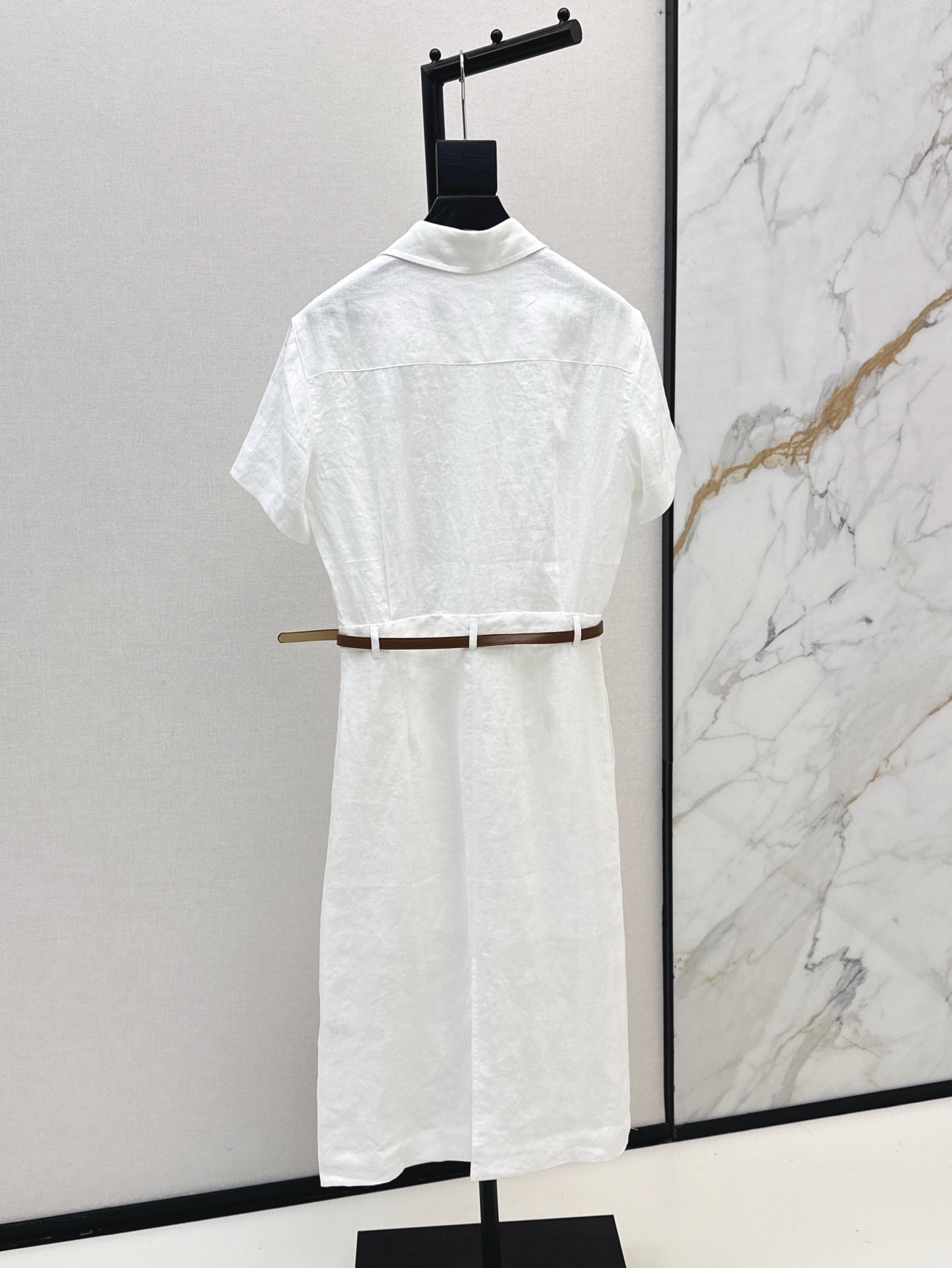 Lor*P 25ss linen belted shirt dress
