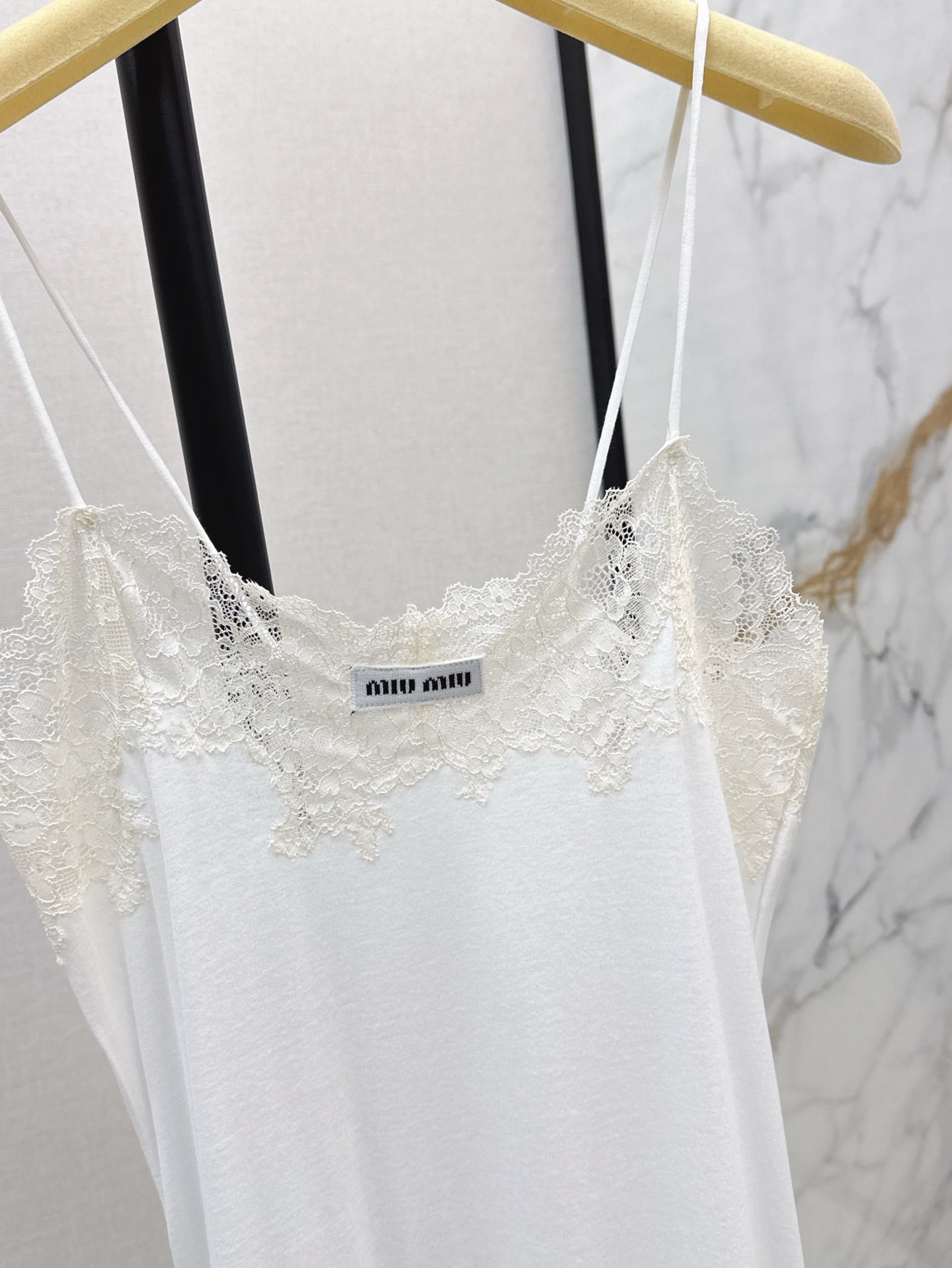 M*u 25ss lace trim mini dress