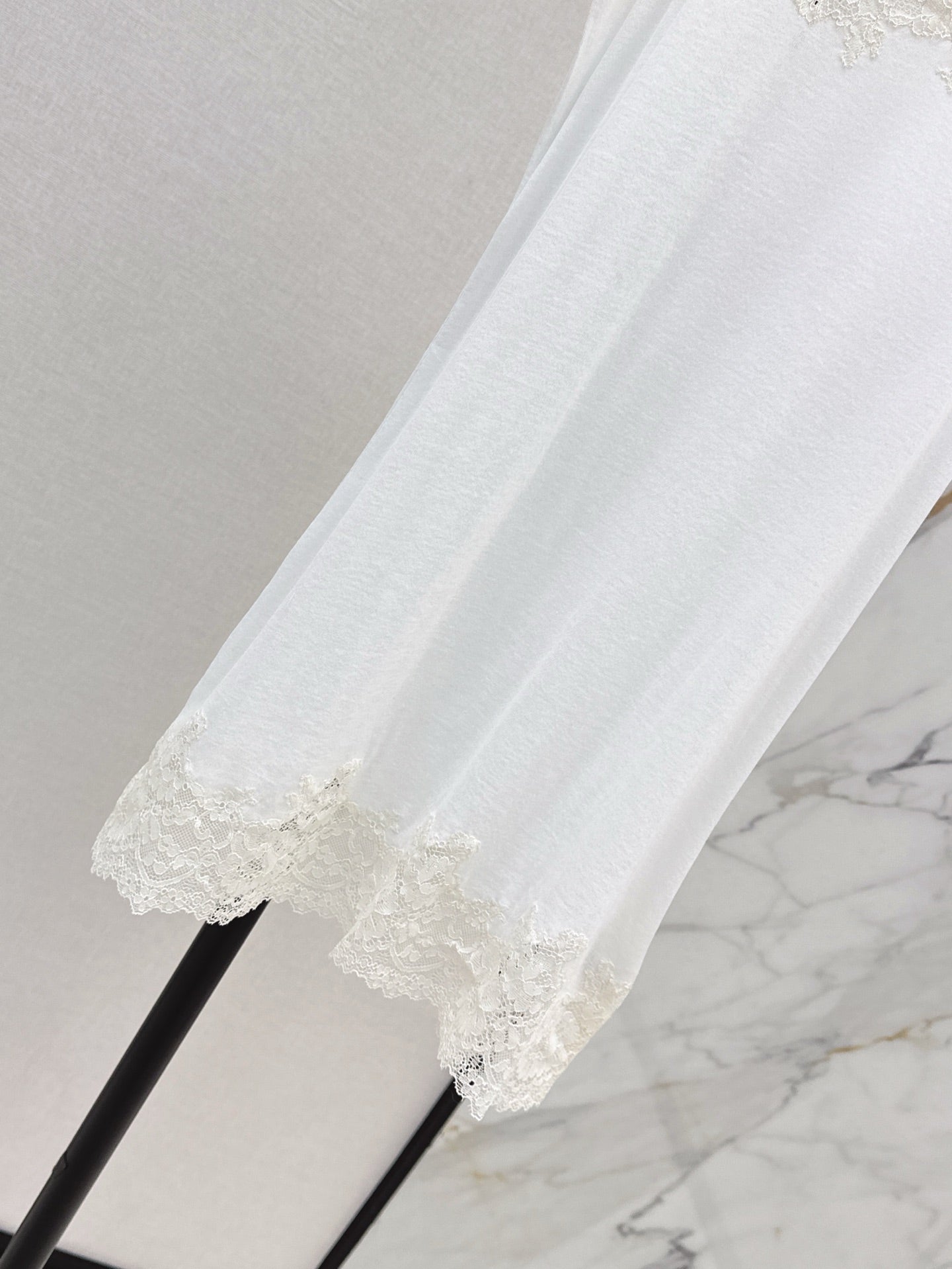 M*u 25ss lace trim mini dress